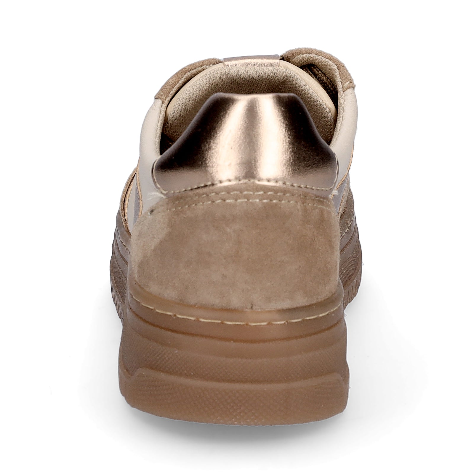 Tamaris Damen Sneaker beige metallic