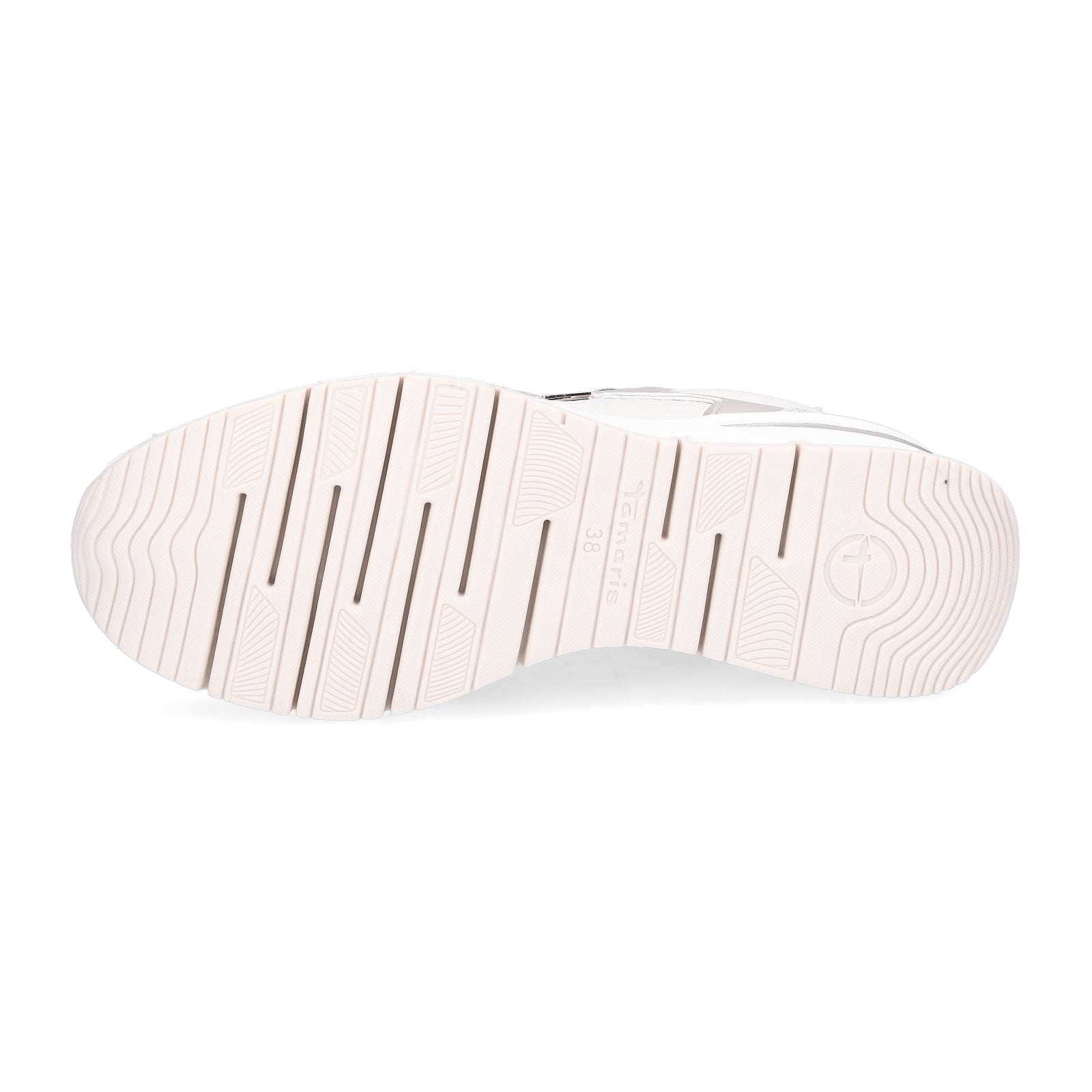 Tamaris Damen Keil Sneaker beige gold
