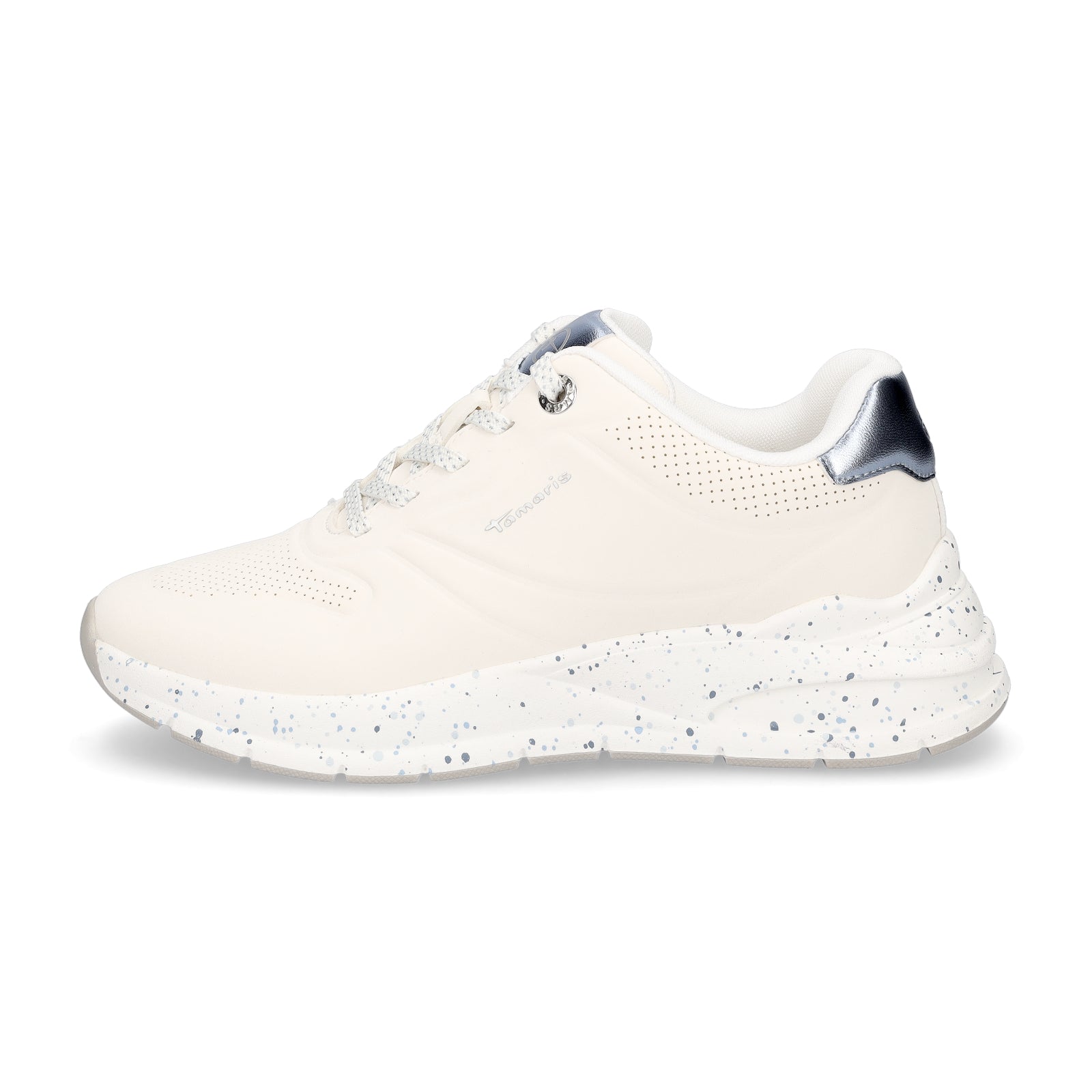 Tamaris Damen Sneaker beige blau