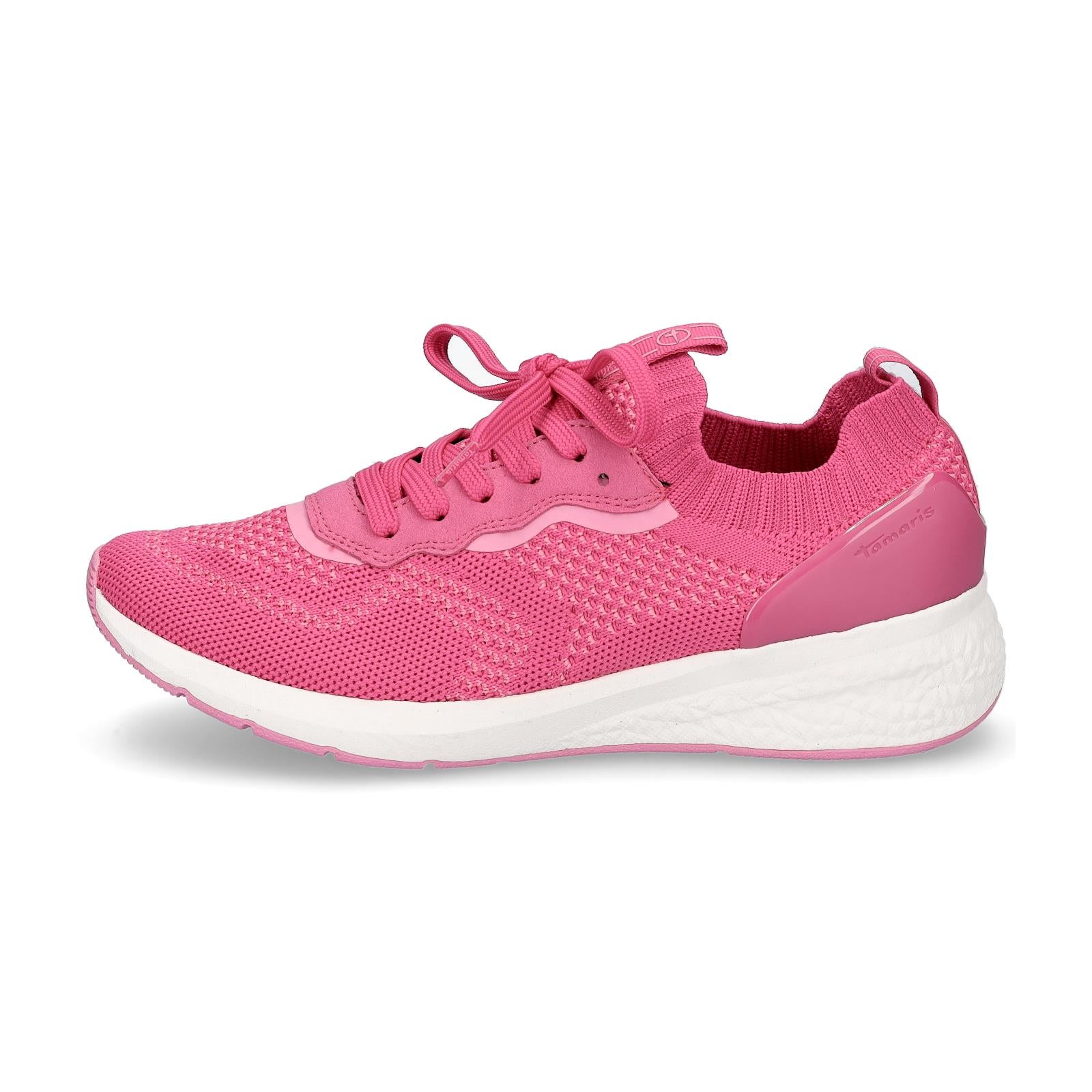 Tamaris Damen Strick Sneaker fuchsia