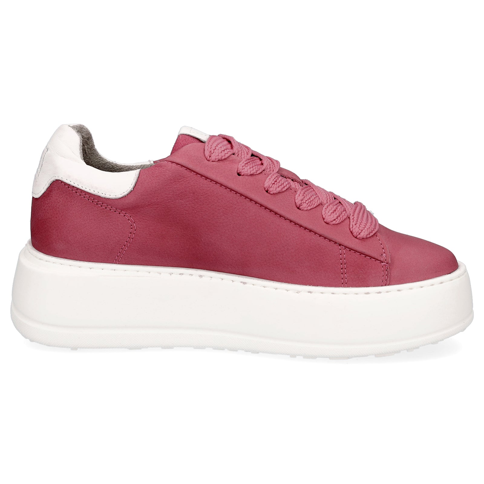 Tamaris Damen Leder Plateau Sneaker pink