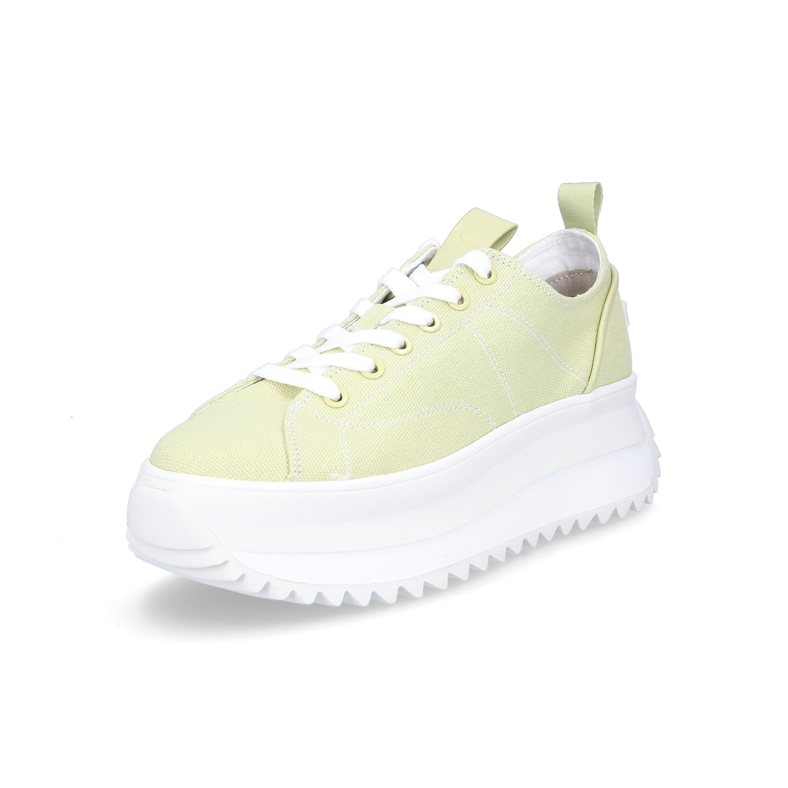 Tamaris Damen Plateau Sneaker hellgrün