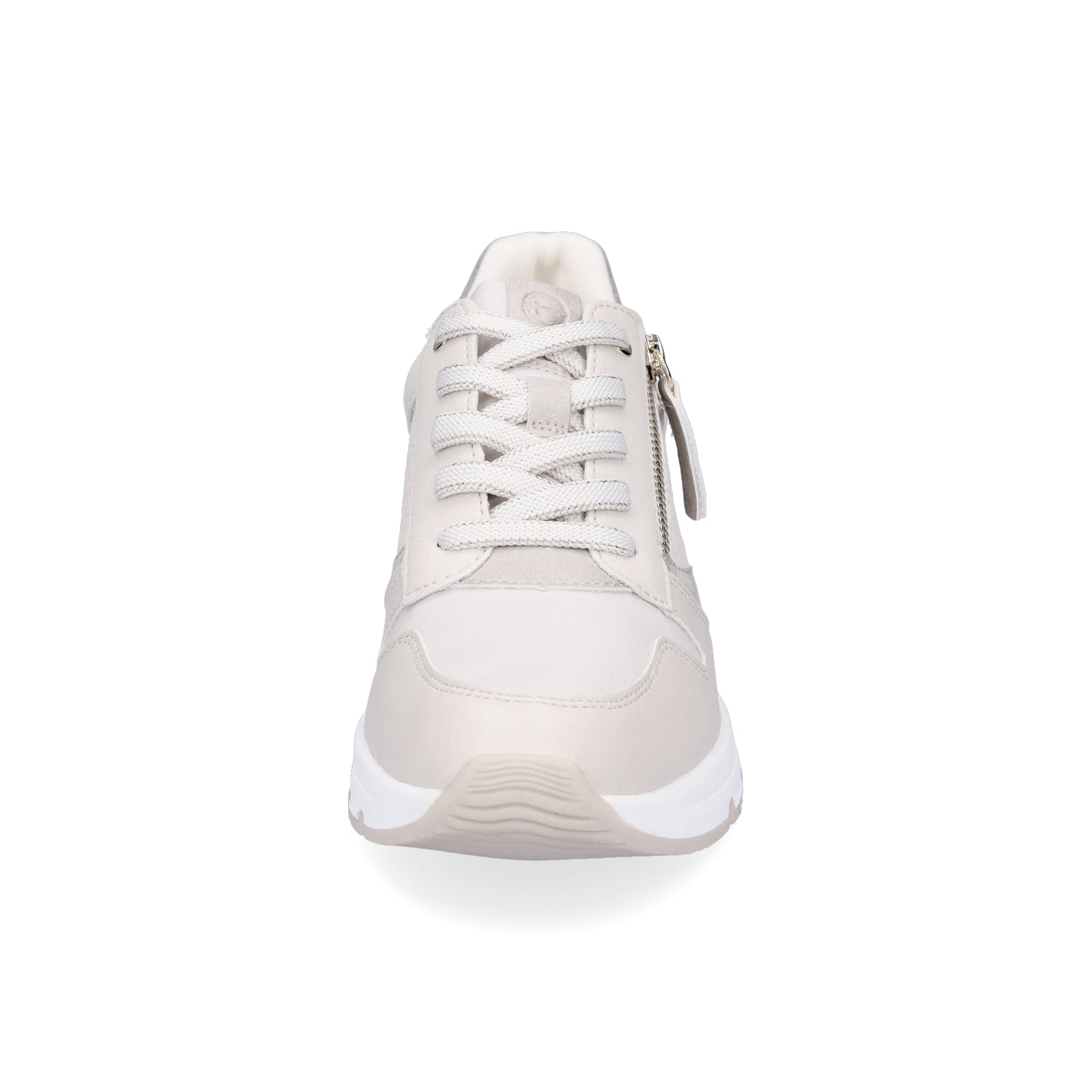 Tamaris Damen Keil Sneaker creme ivory