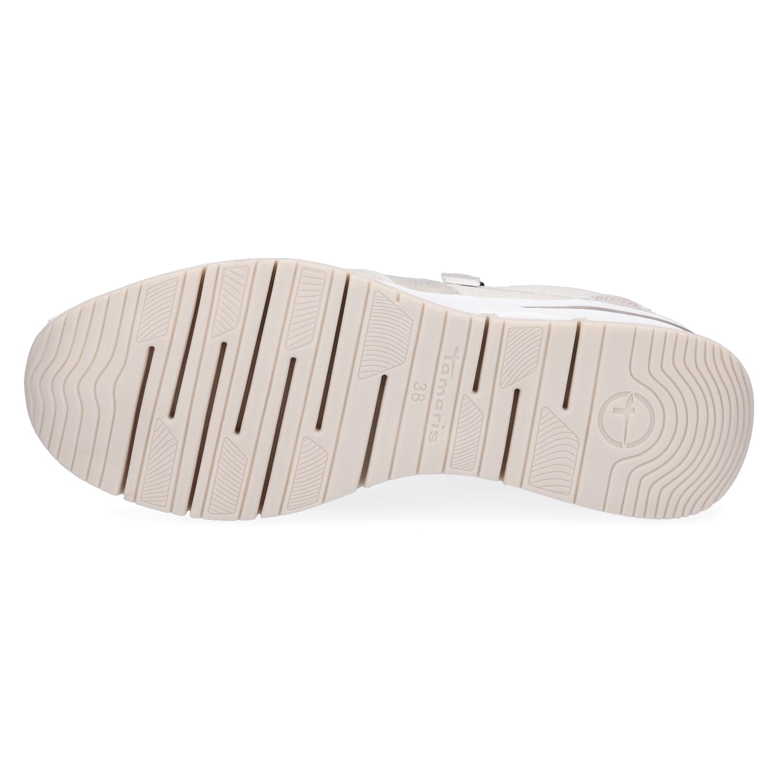 Tamaris Damen Keil Sneaker creme ivory