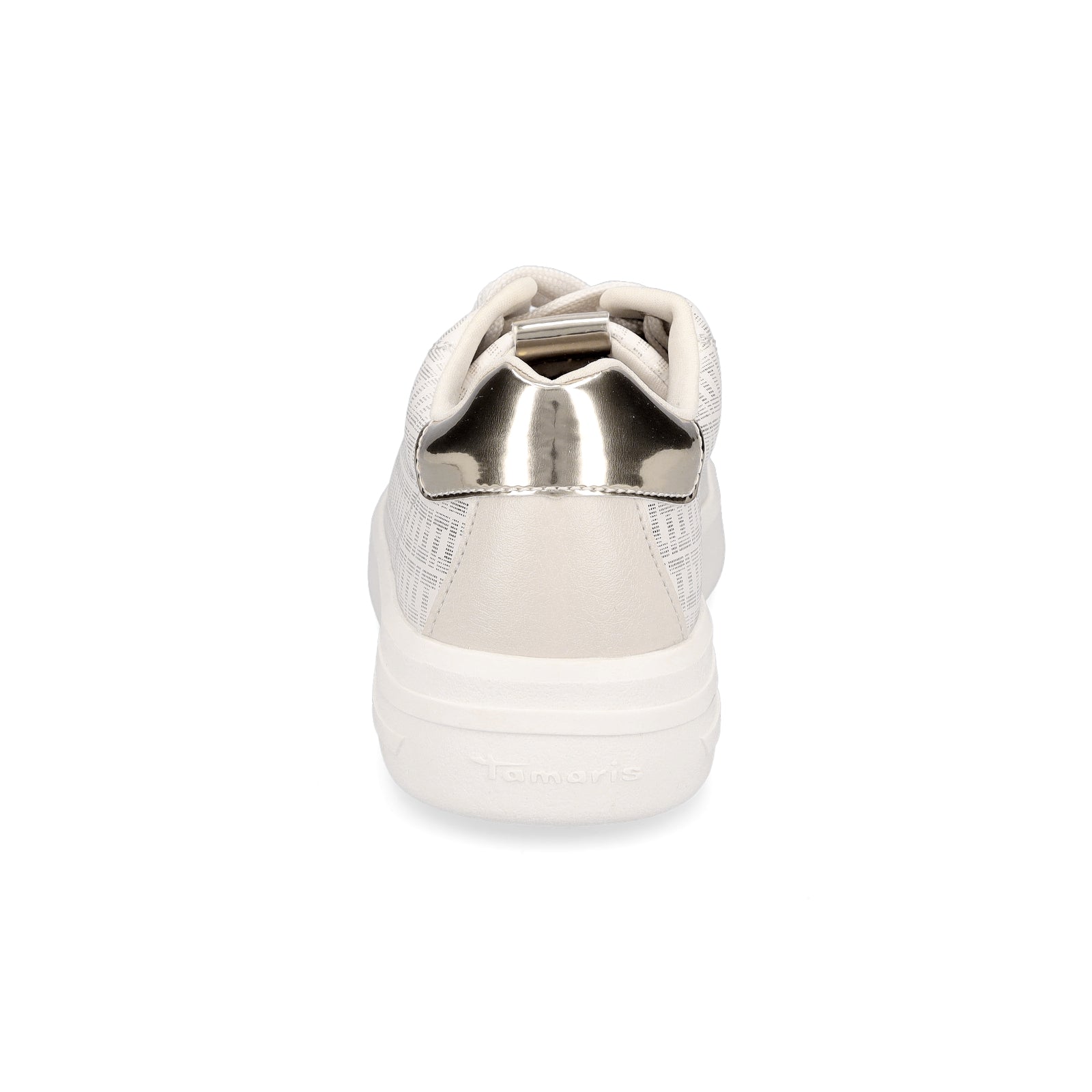 Tamaris Damen Sneaker creme metallic