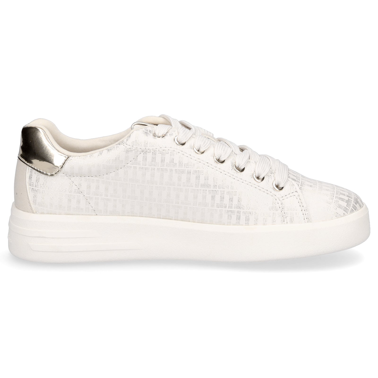 Tamaris Damen Sneaker creme metallic