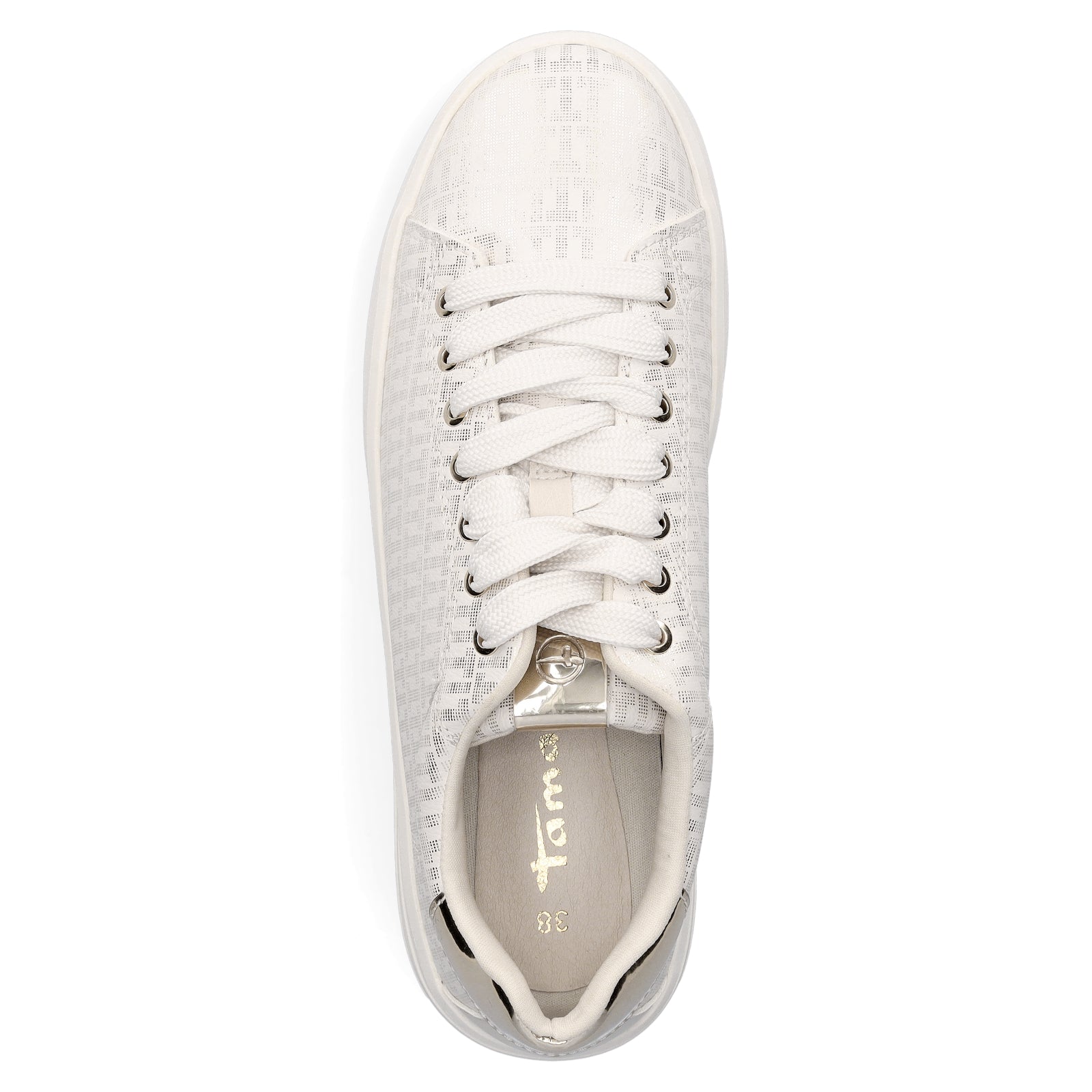 Tamaris Damen Sneaker creme metallic