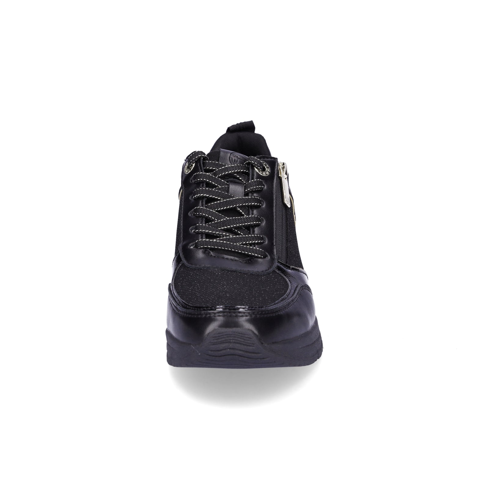 Tamaris Damen Sneaker schwarz gold