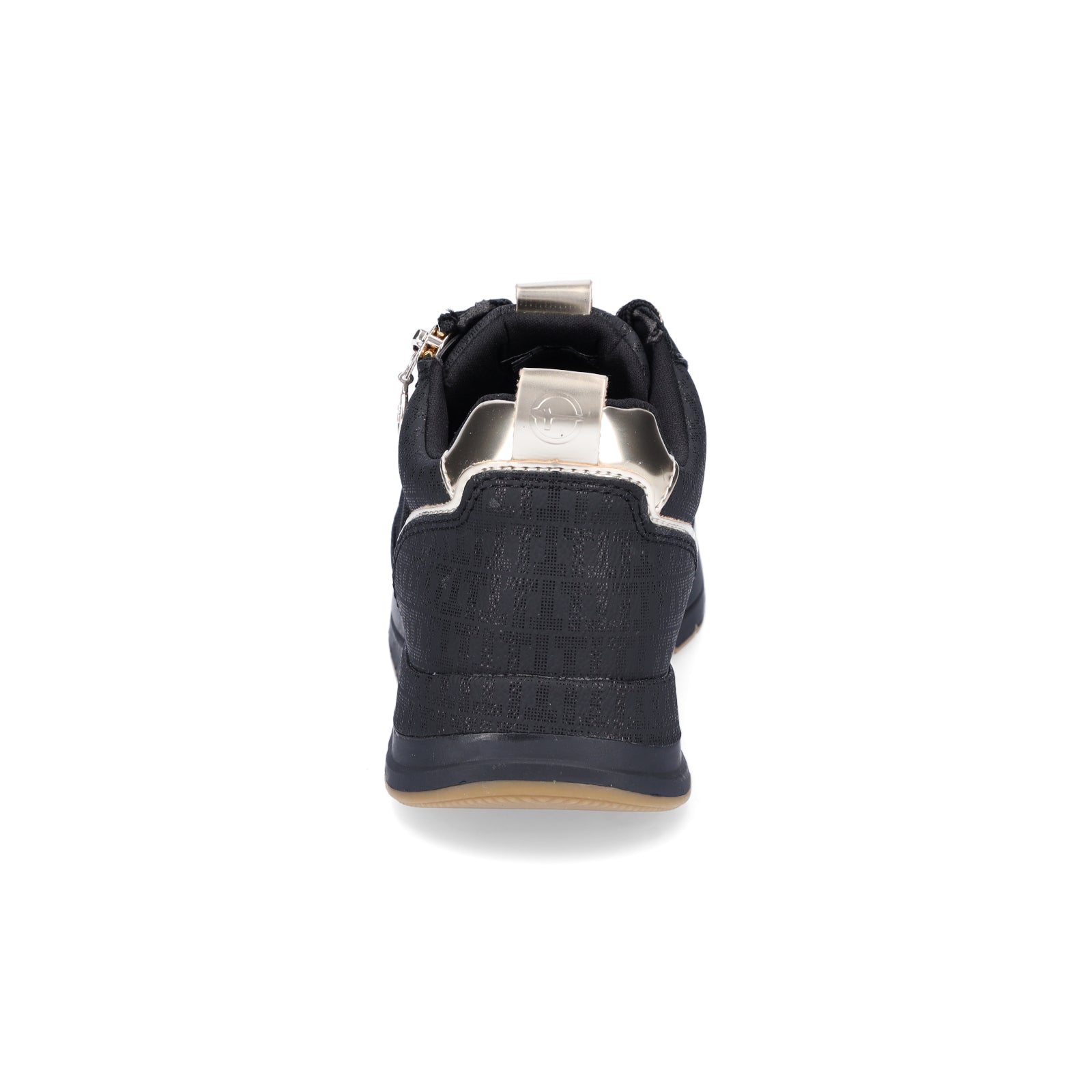Tamaris Damen Sneaker schwarz gold Glitzer