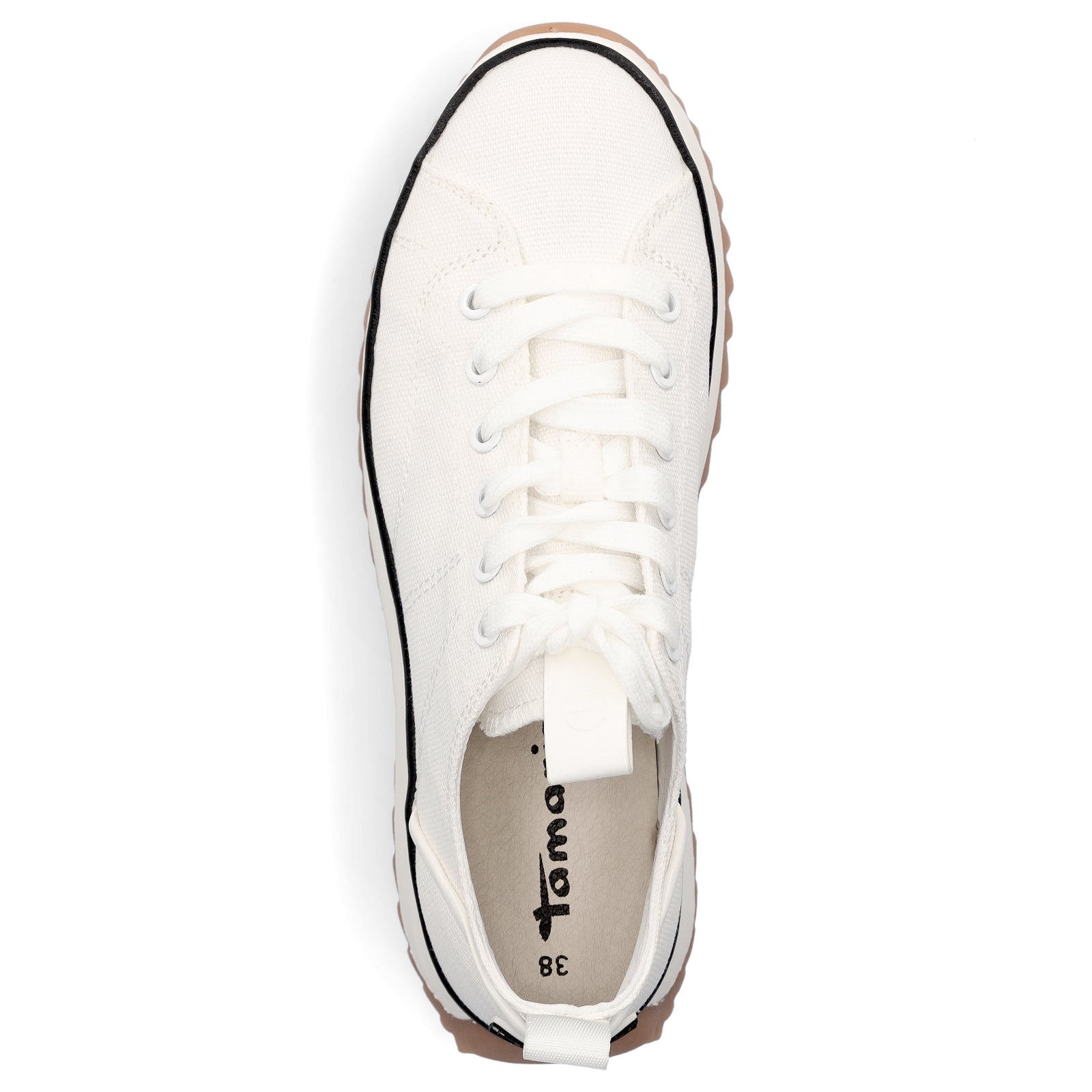 Tamaris Damen Plateau Sneaker weiß