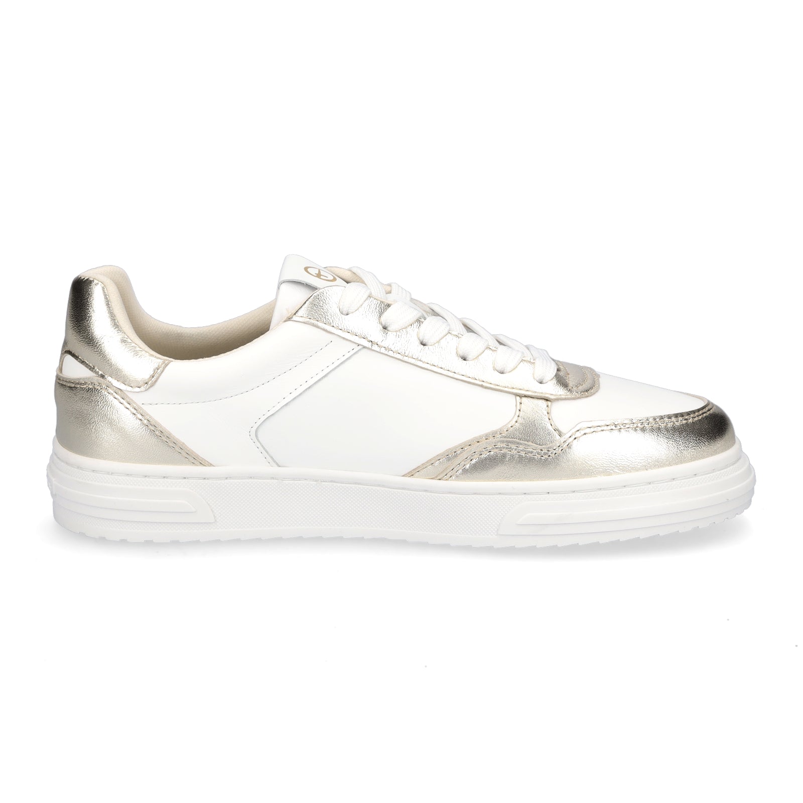 Tamaris Damen Sneaker weiß gold