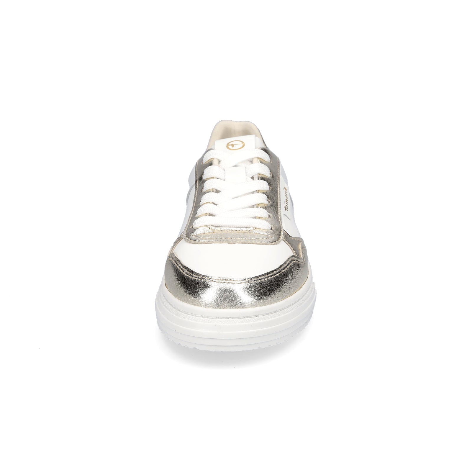 Tamaris Damen Sneaker weiß gold