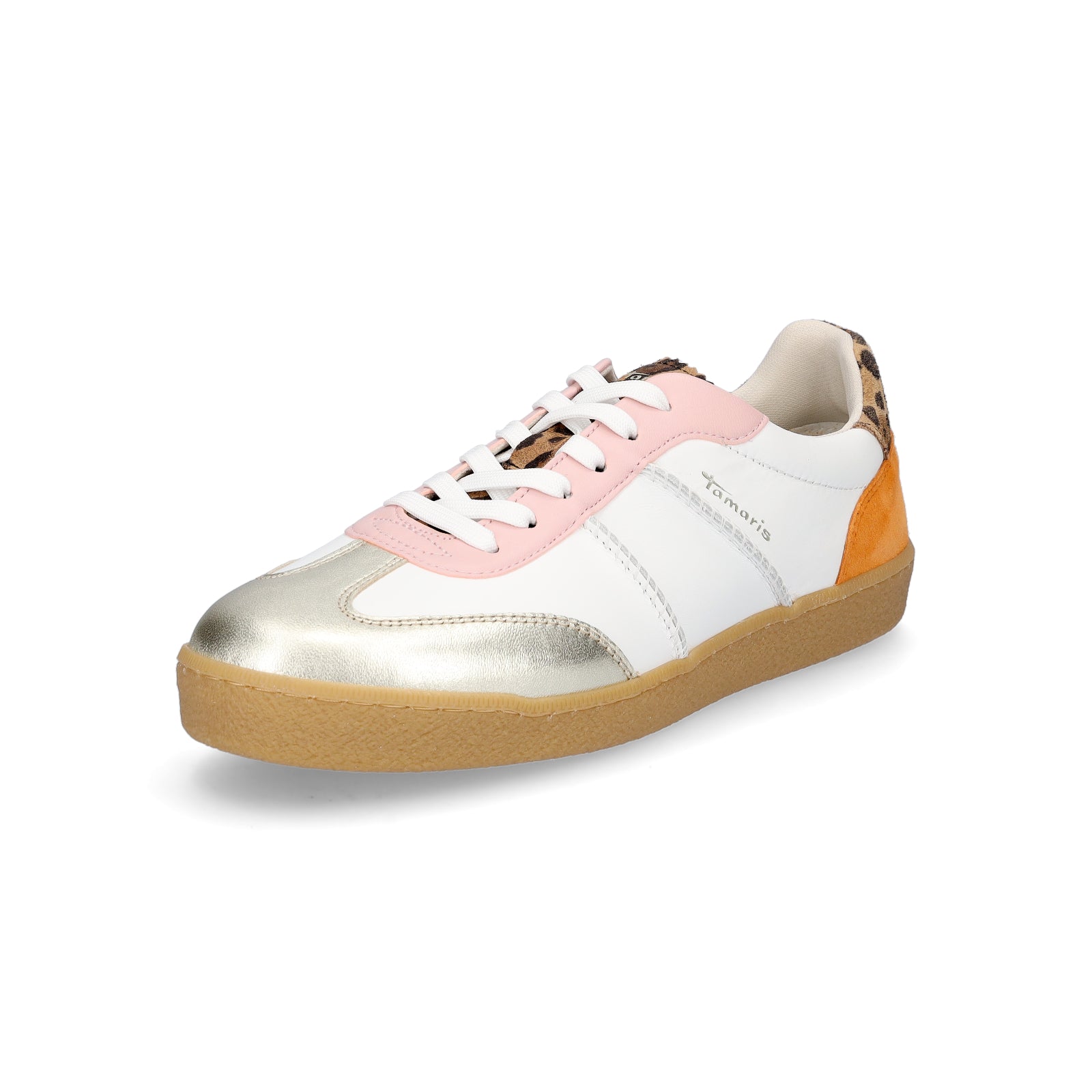Tamaris Damen Sneaker gold kombi