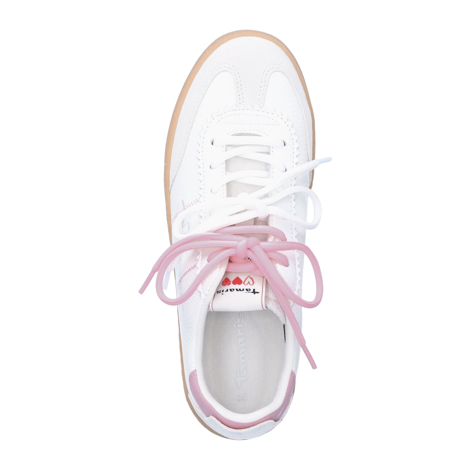Tamaris women's sneakers white pink