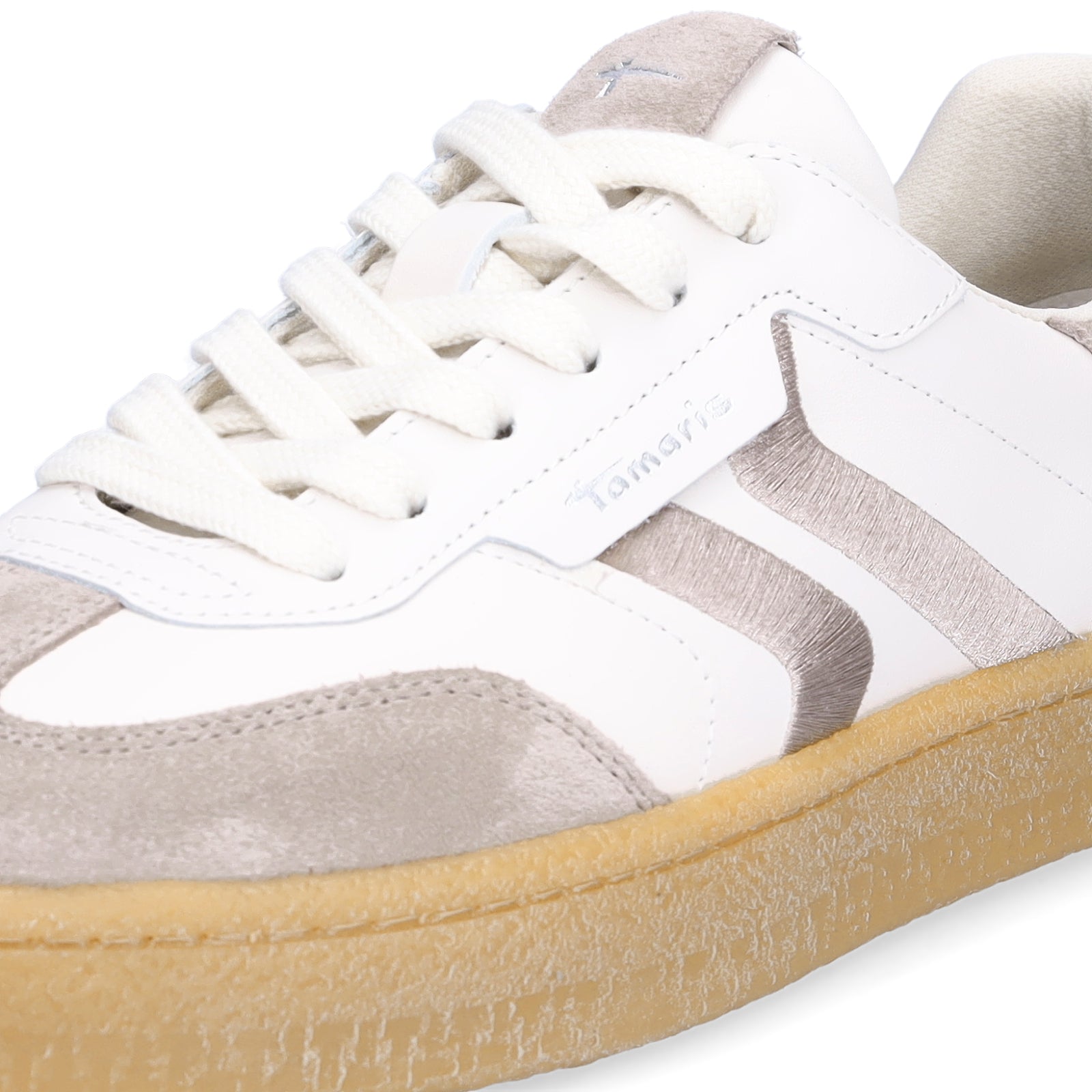 Tamaris women's sneakers white taupe