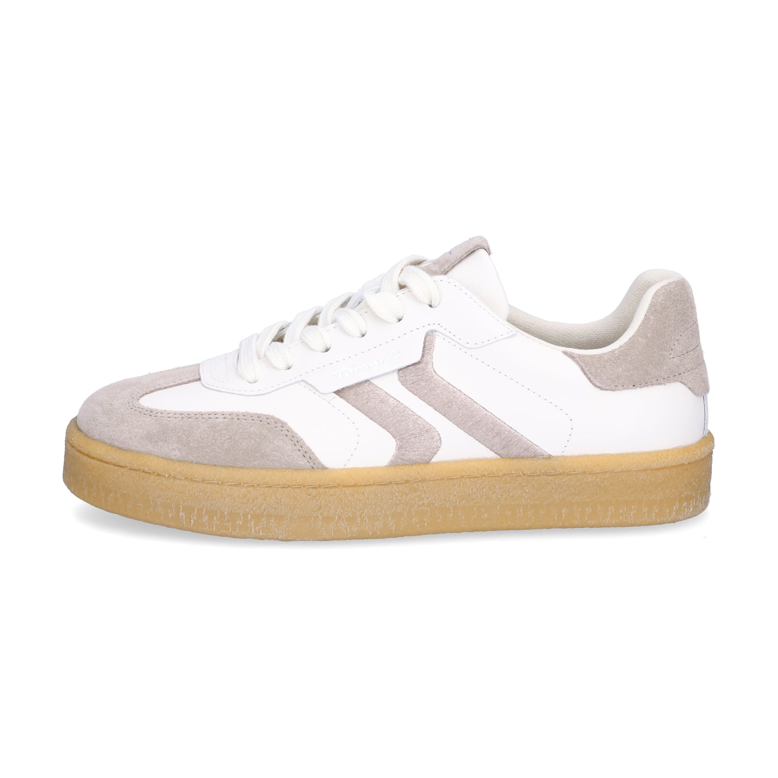 Tamaris Damen Sneaker weiß taupe
