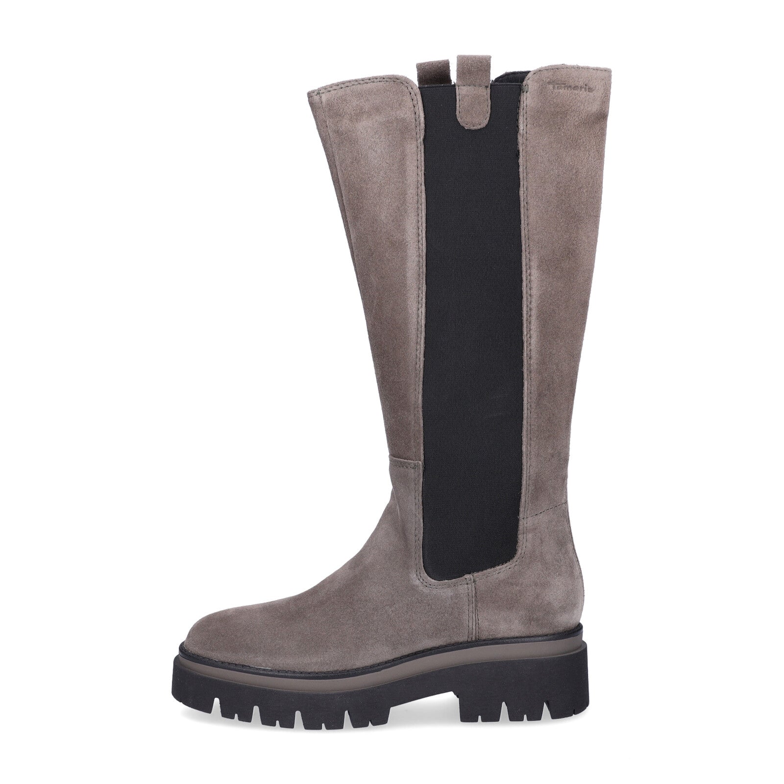 Tamaris Damen Leder Stiefel grau