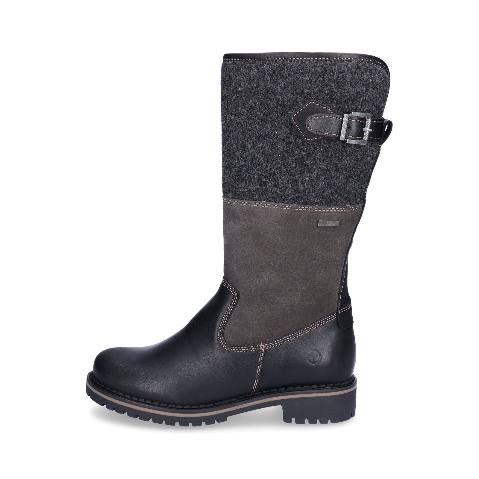 Tamaris Damen Stiefel schwarz combi