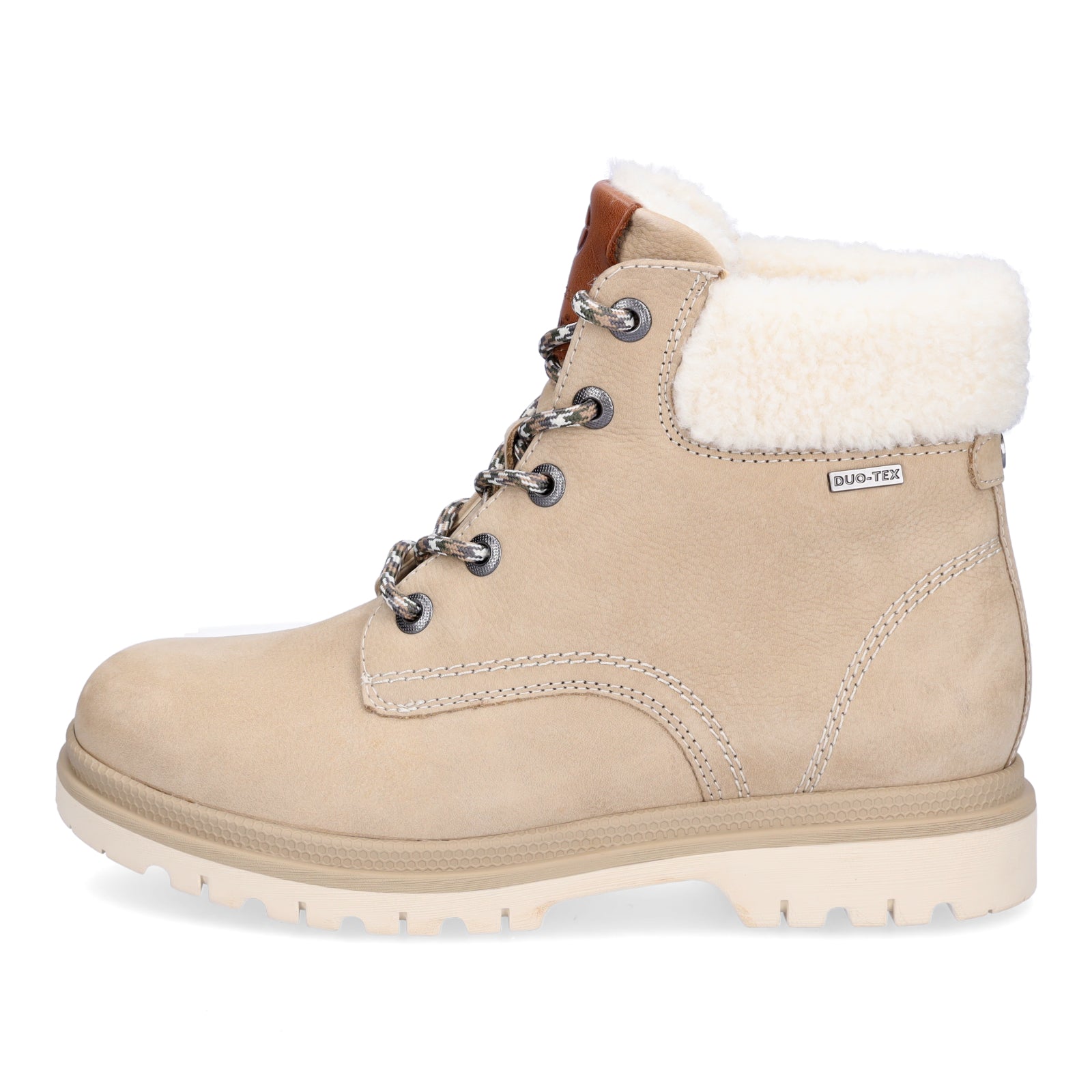 Tamaris Damen Schnürboot beige