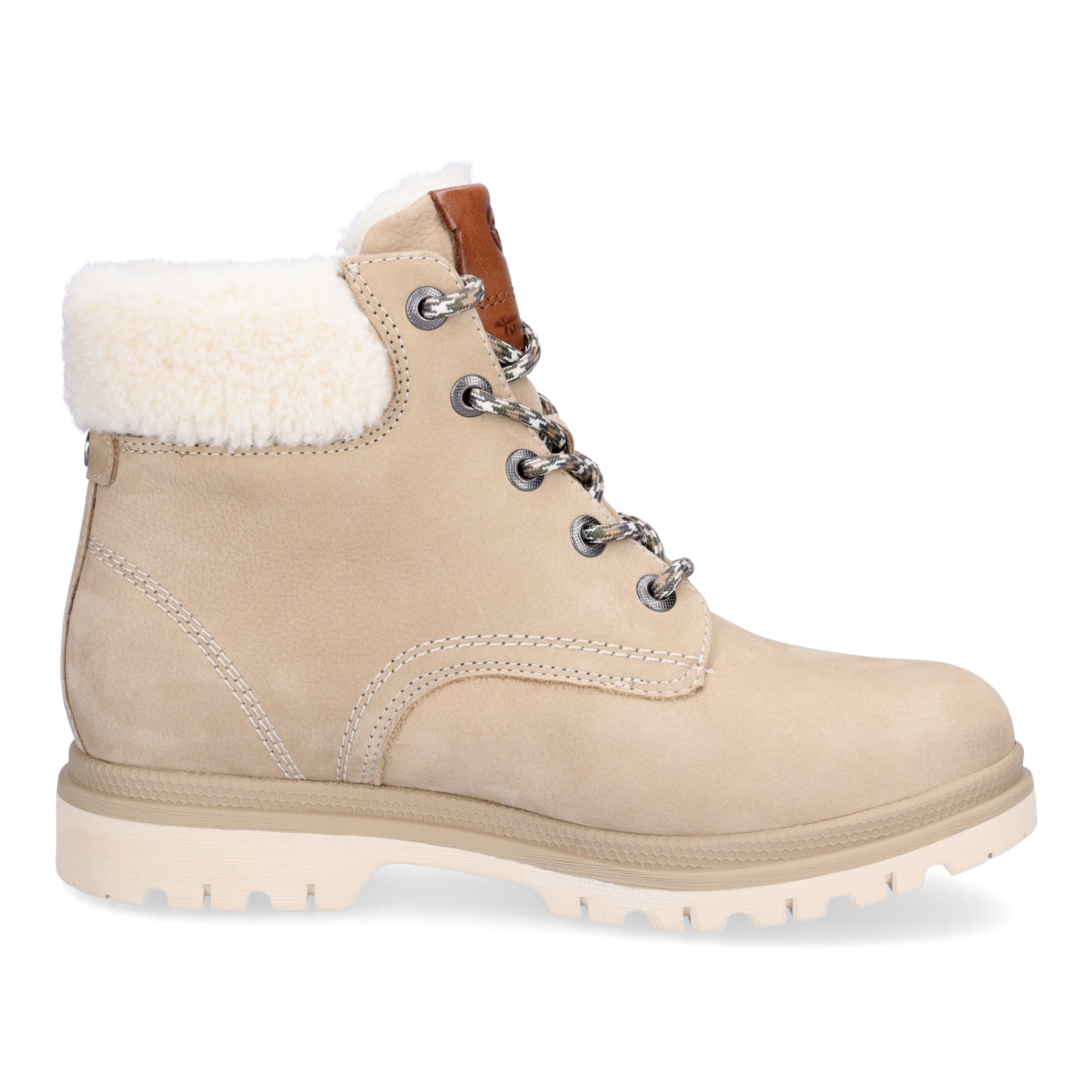 Tamaris Damen Schnürboot beige
