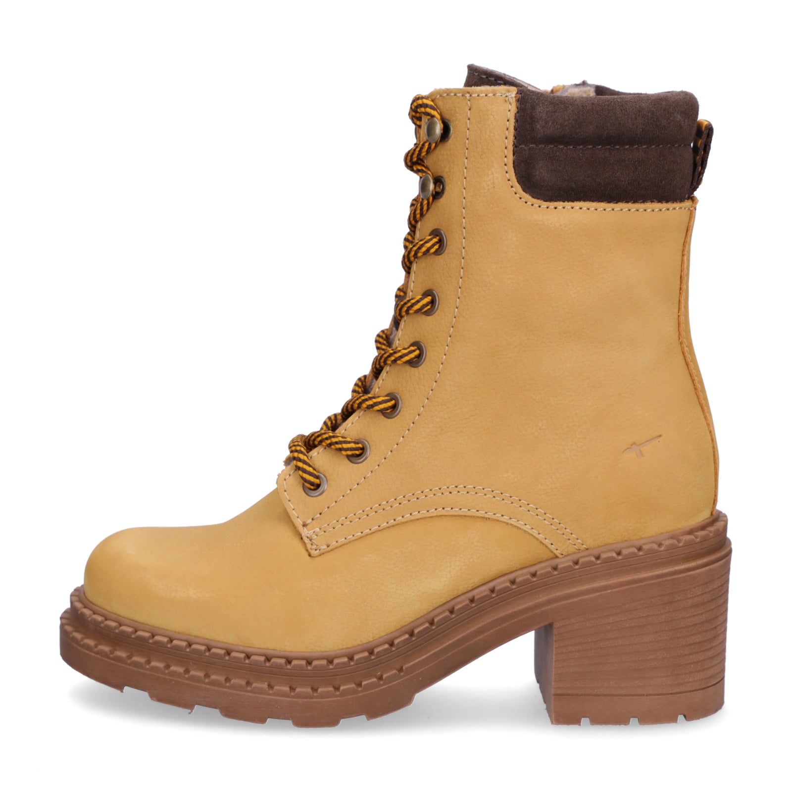 Tamaris Damen Schnürstiefelette ocker