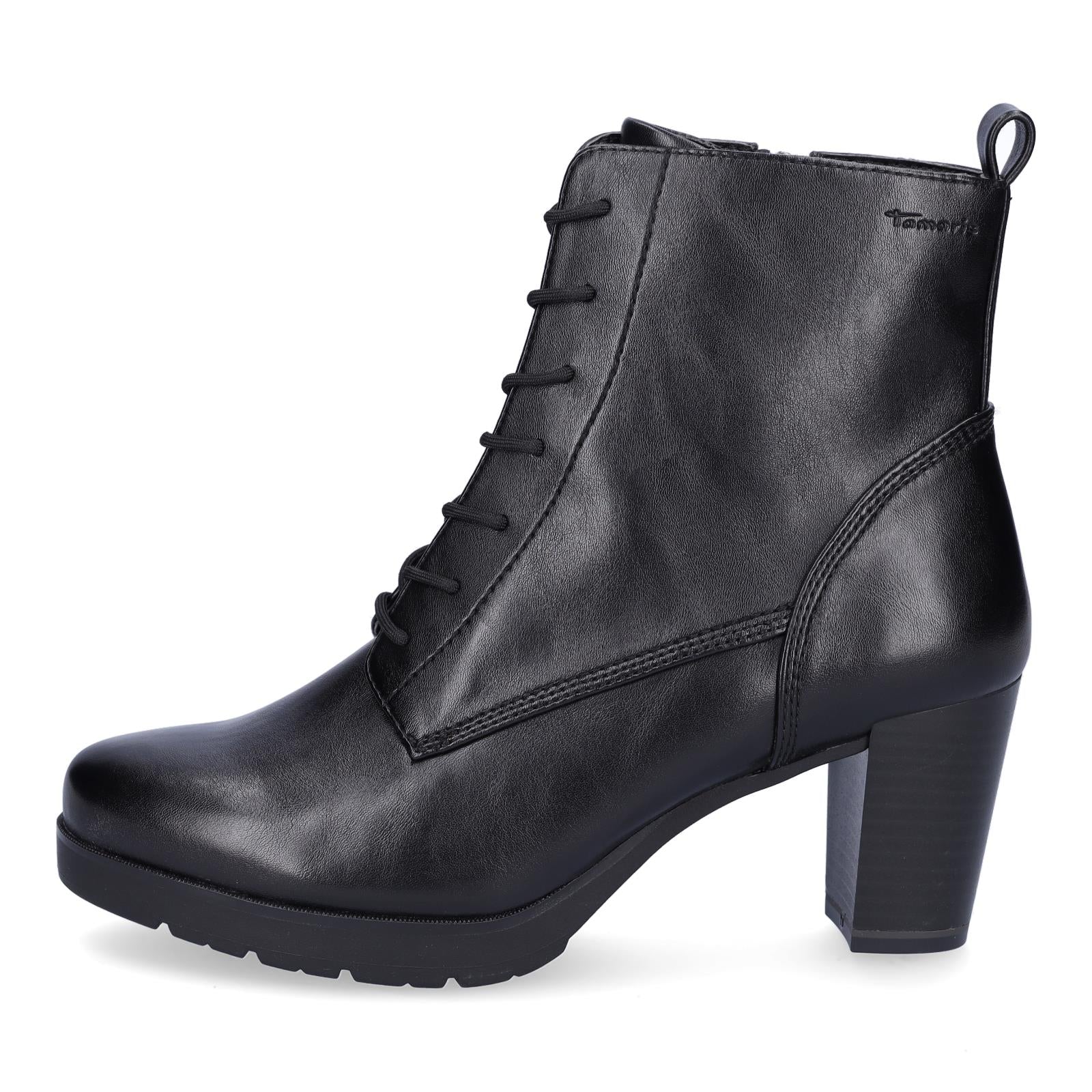 Tamaris Damen Schnür Stiefelette schwarz