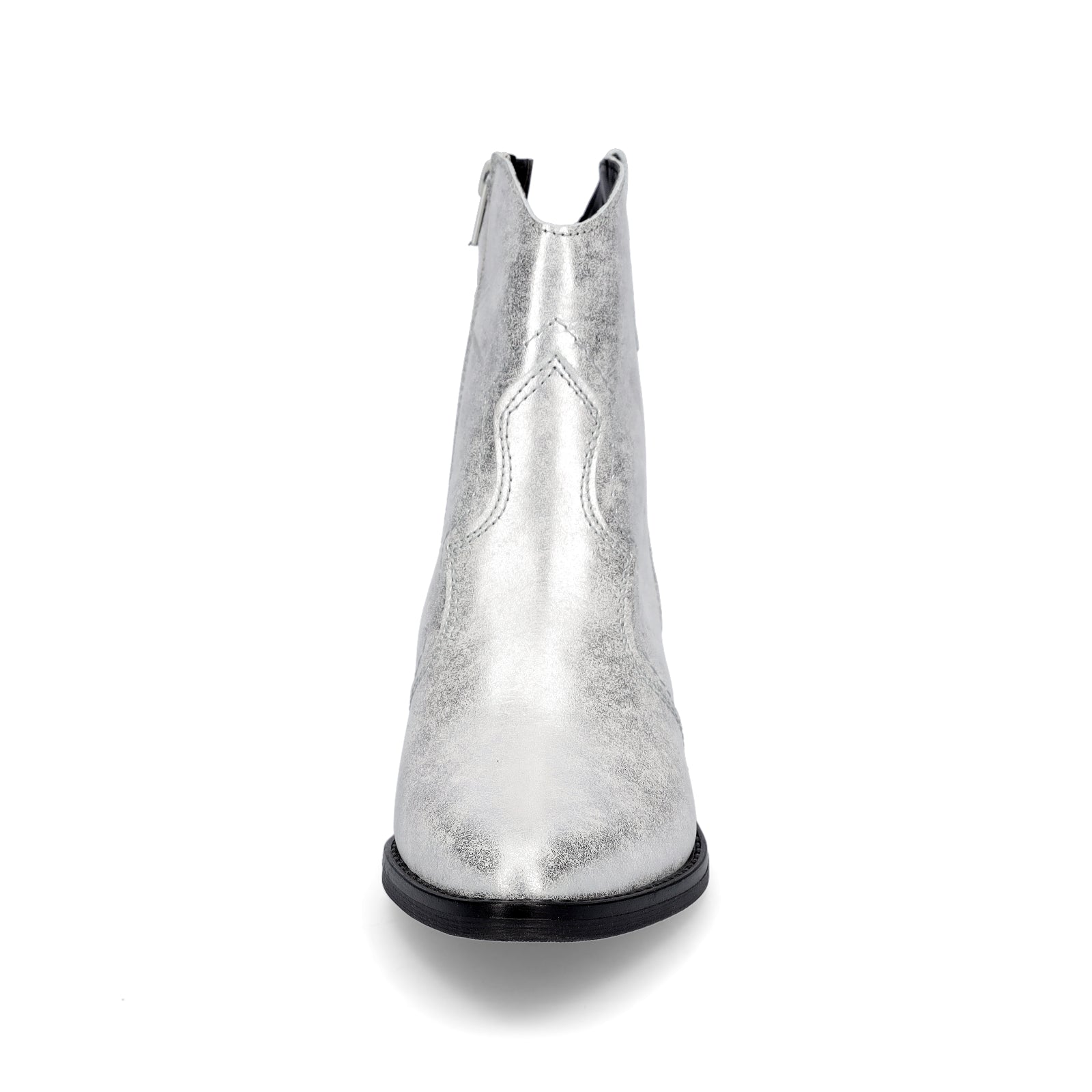 Tamaris Damen Leder Stiefelette silber
