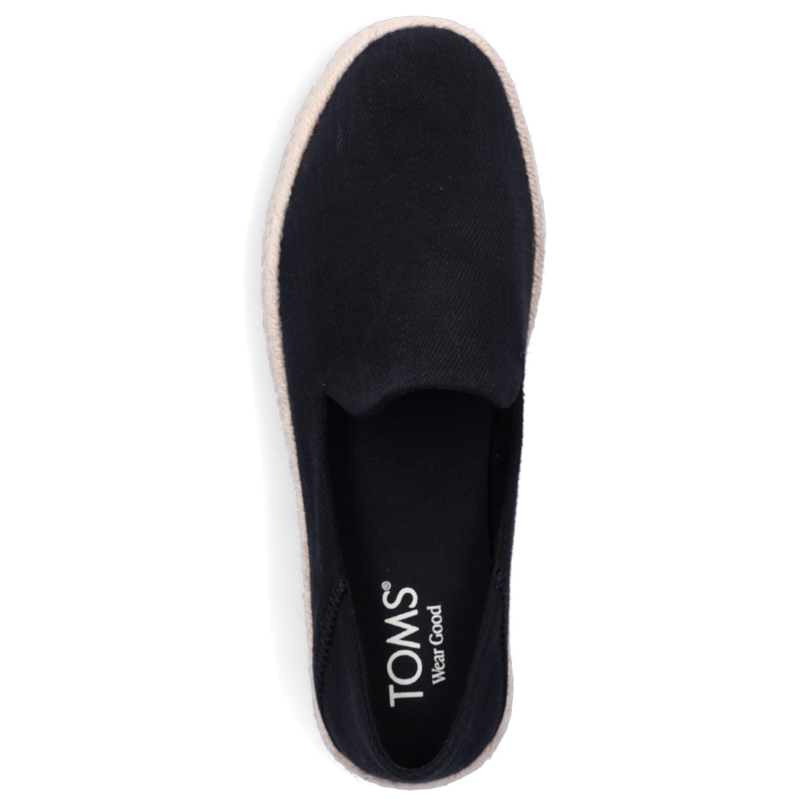 Toms Damen Espadrille Carolina schwarz