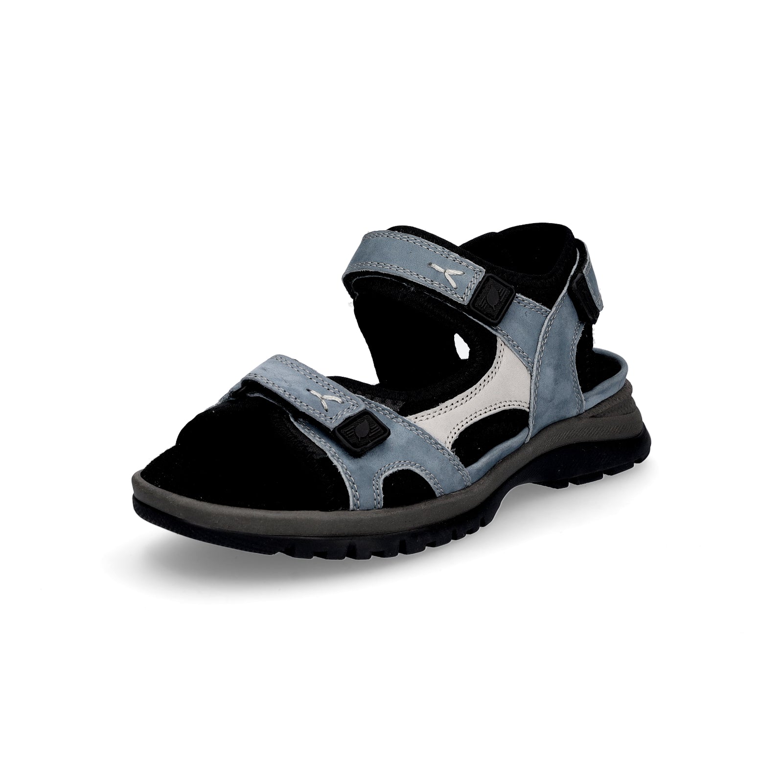 Waldläufer Damen Trekkingsandale Sora schwarz blau