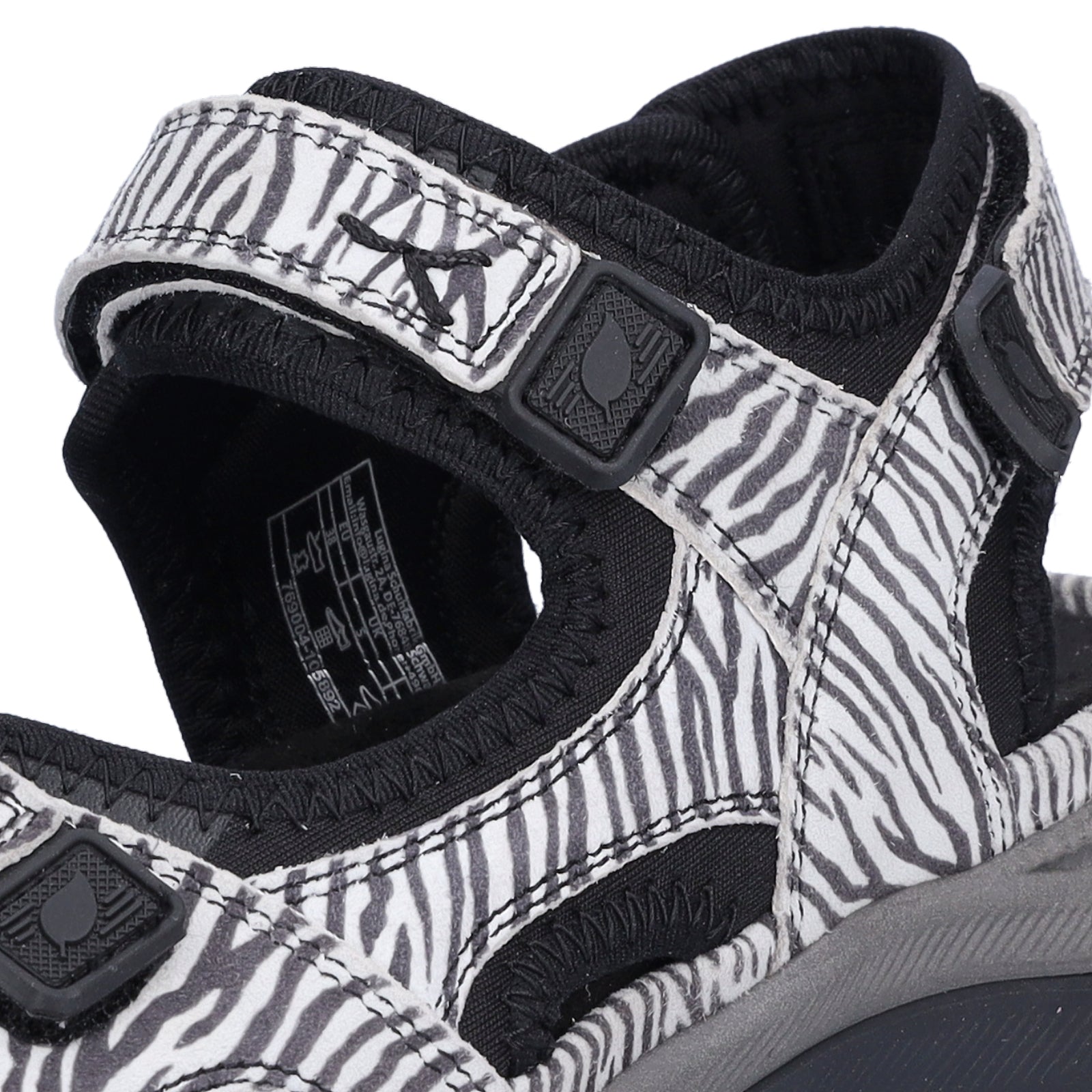 Waldläufer Women's Trekking Sandal H-Sora Zebra