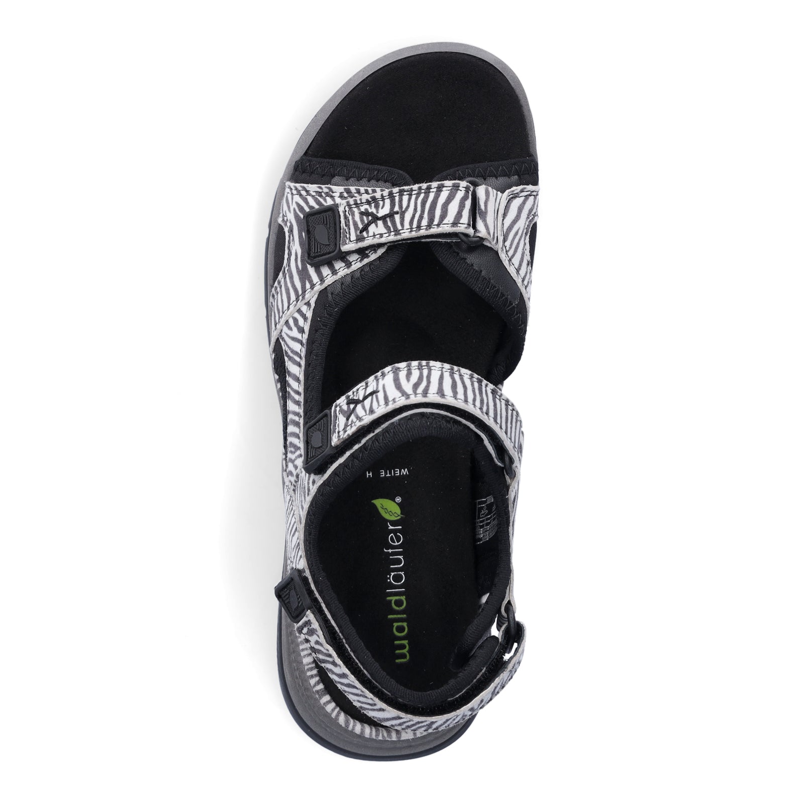 Waldläufer Women's Trekking Sandal H-Sora Zebra
