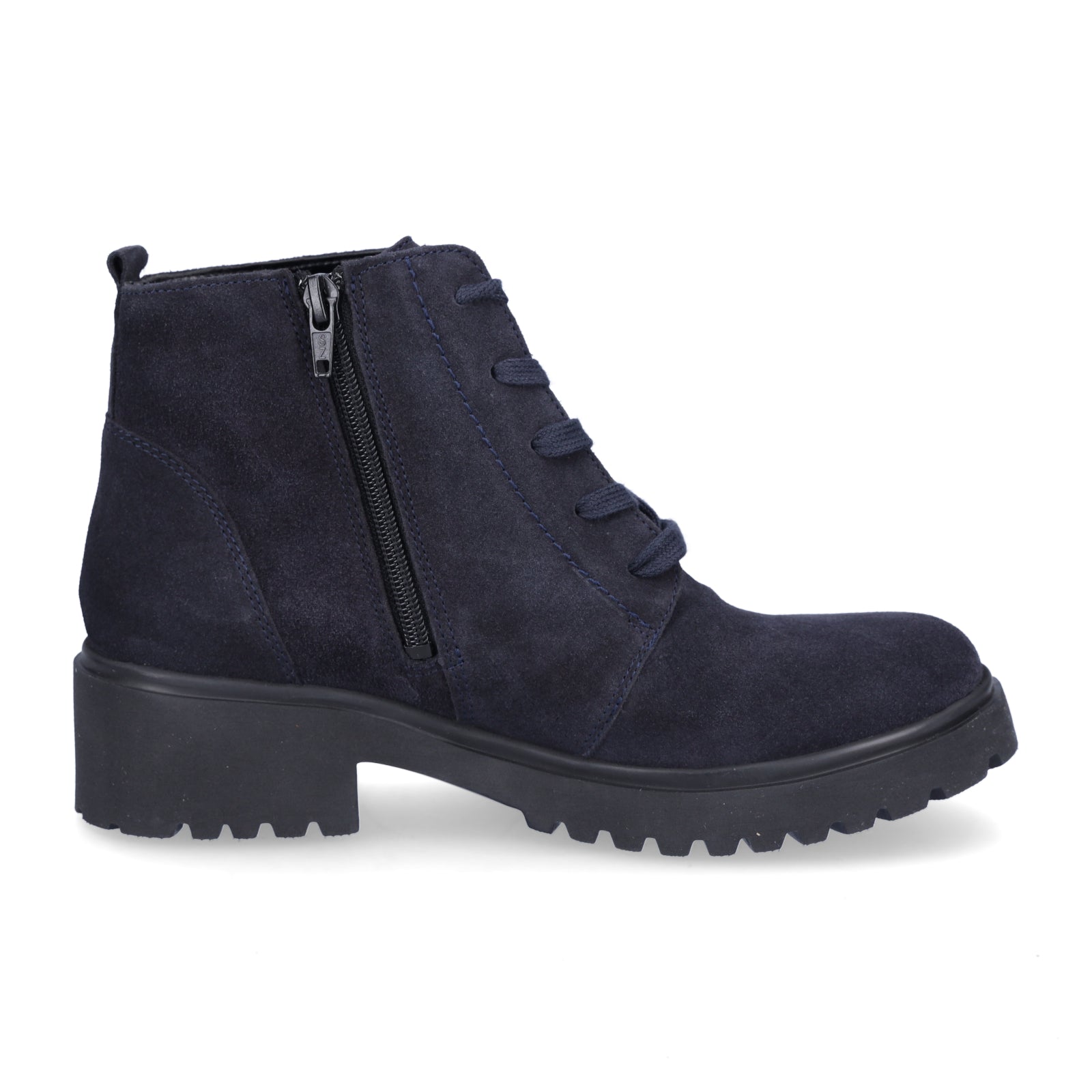 Waldläufer Damen Schnürstiefelette Luise dunkelblau