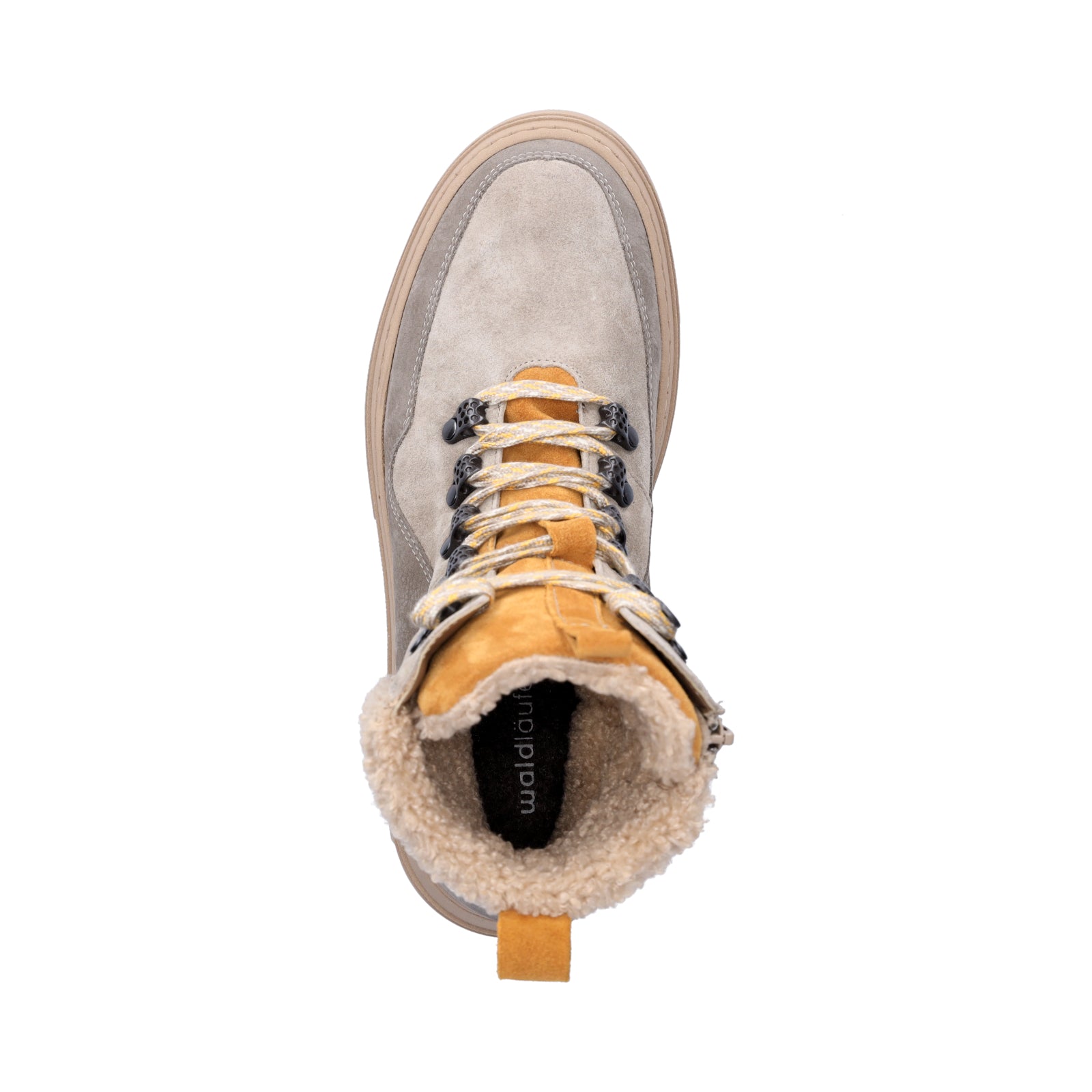 Waldläufer Damen Schnürboot Saiga beige orange