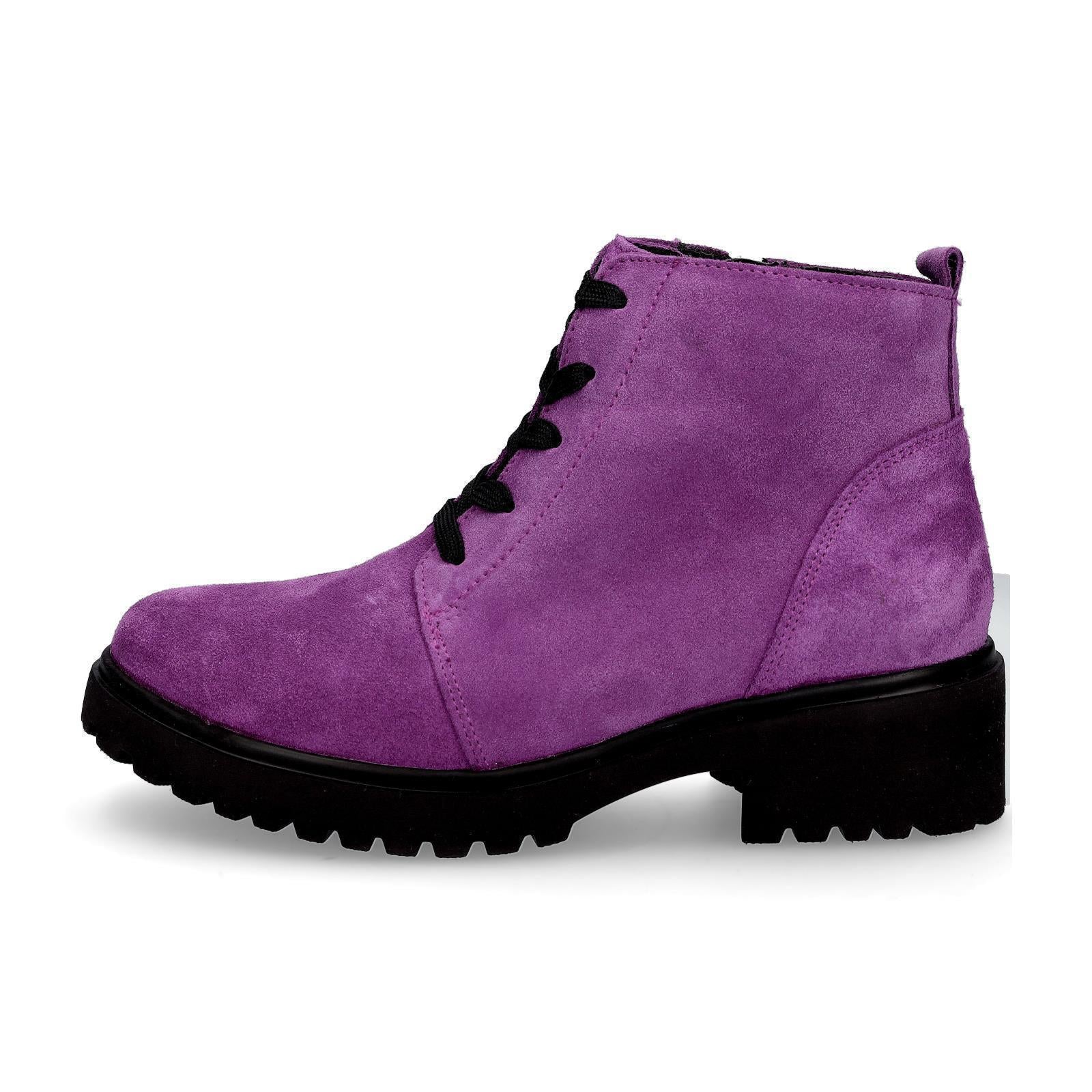 Waldläufer Damen Schnürboot Luise fuchsia