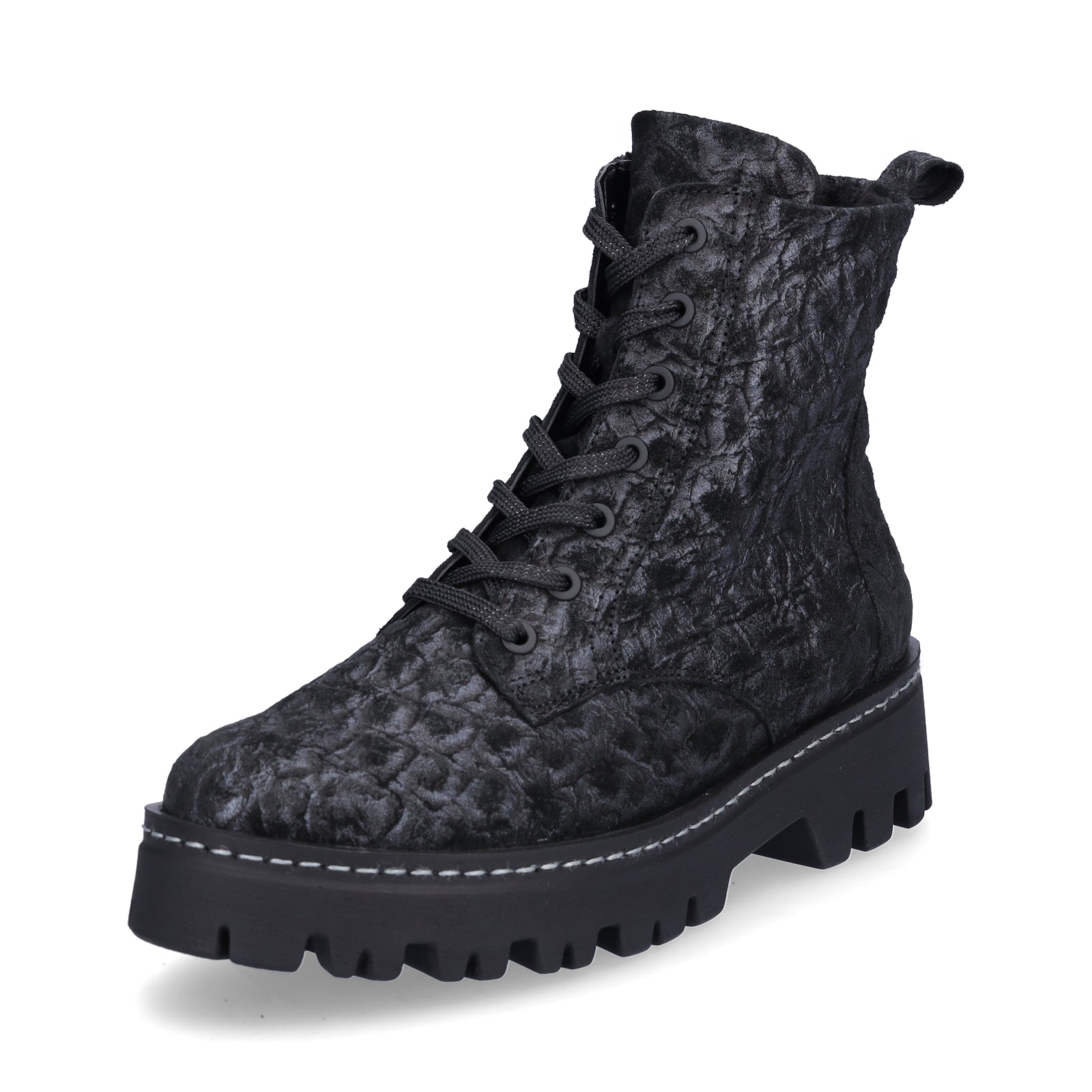 Waldläufer Damen Stiefelette London schwarz