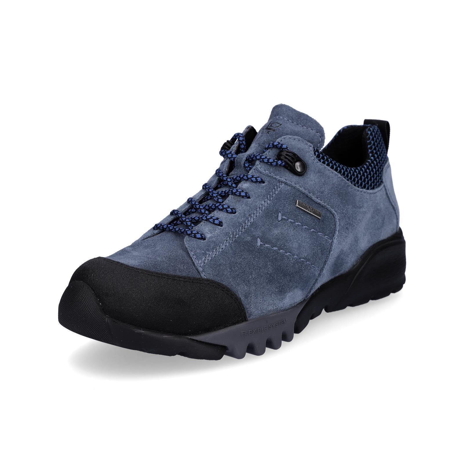 Waldläufer Damen Leder Schnürschuh Amiata blau