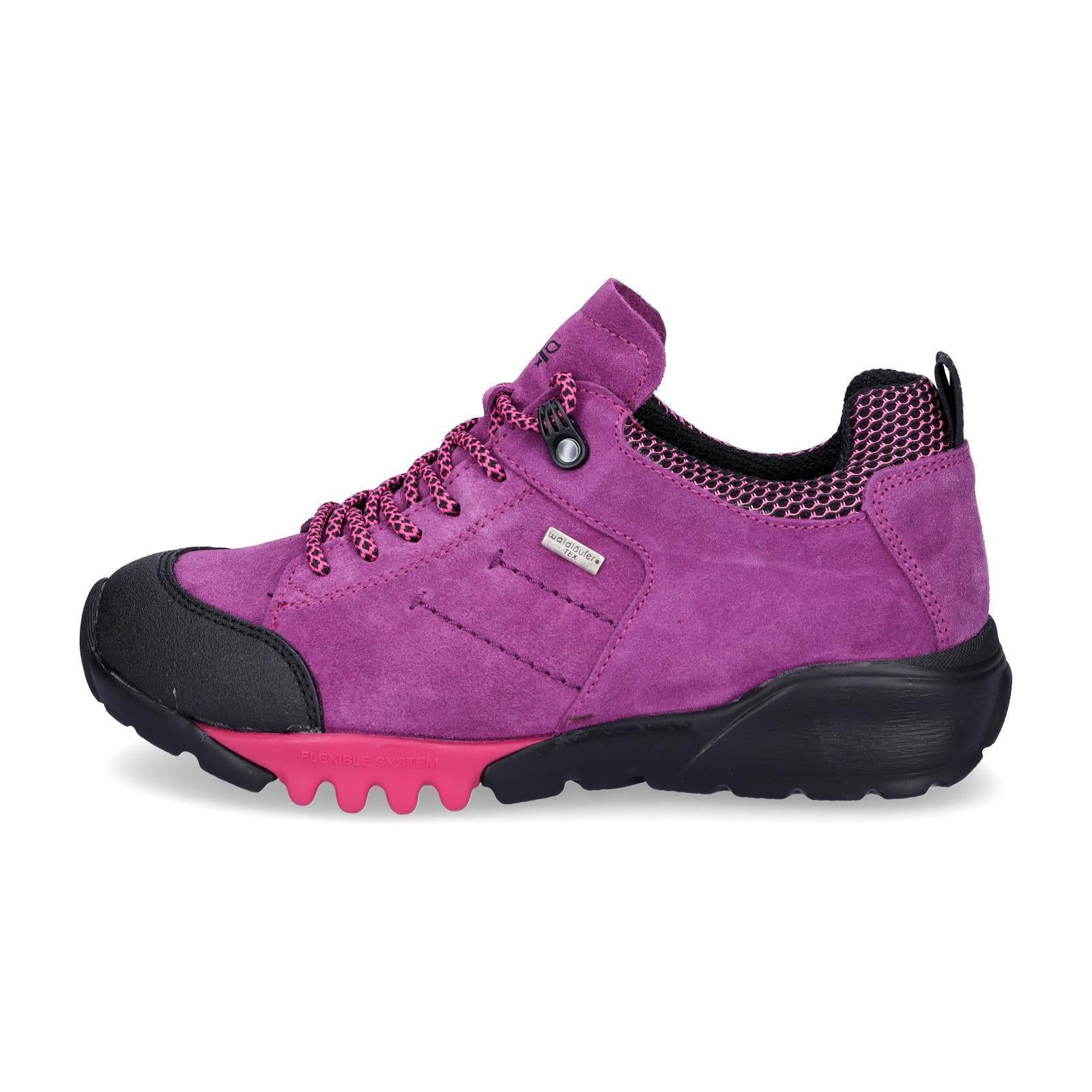 Waldläufer Damen Leder Schnürschuh Amiata fuchsia