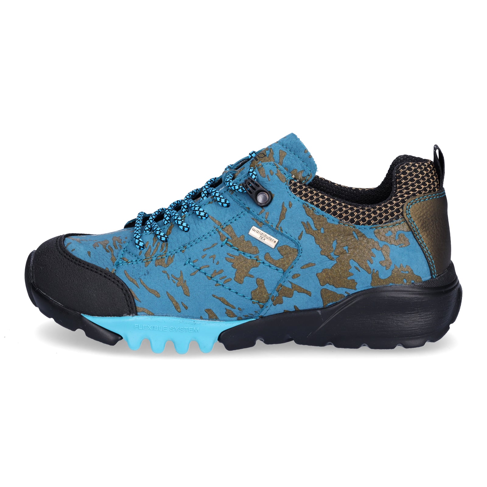 Waldläufer Damen Schnürschuh Amiata türkis