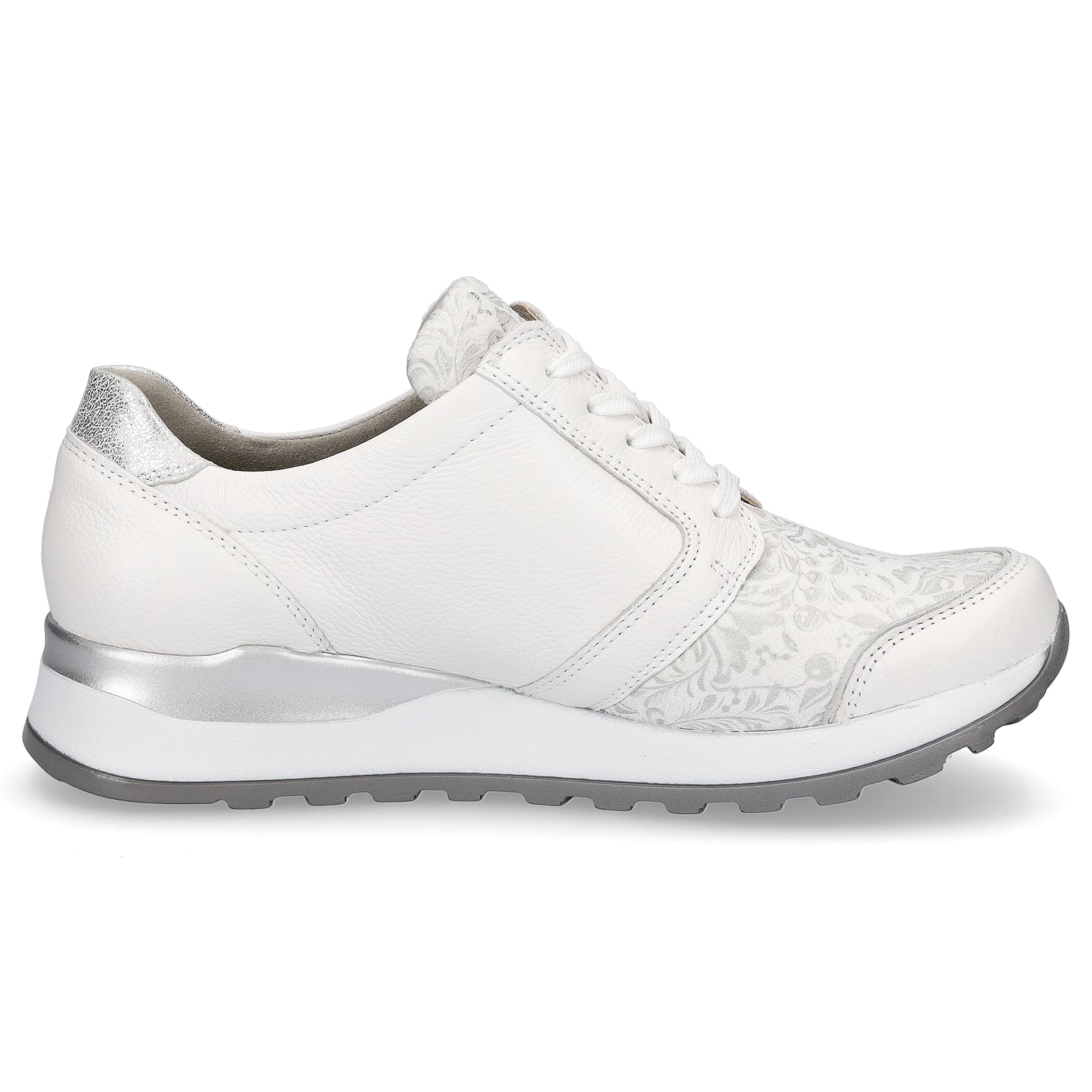 Waldläufer Damen Sneaker weiß silber