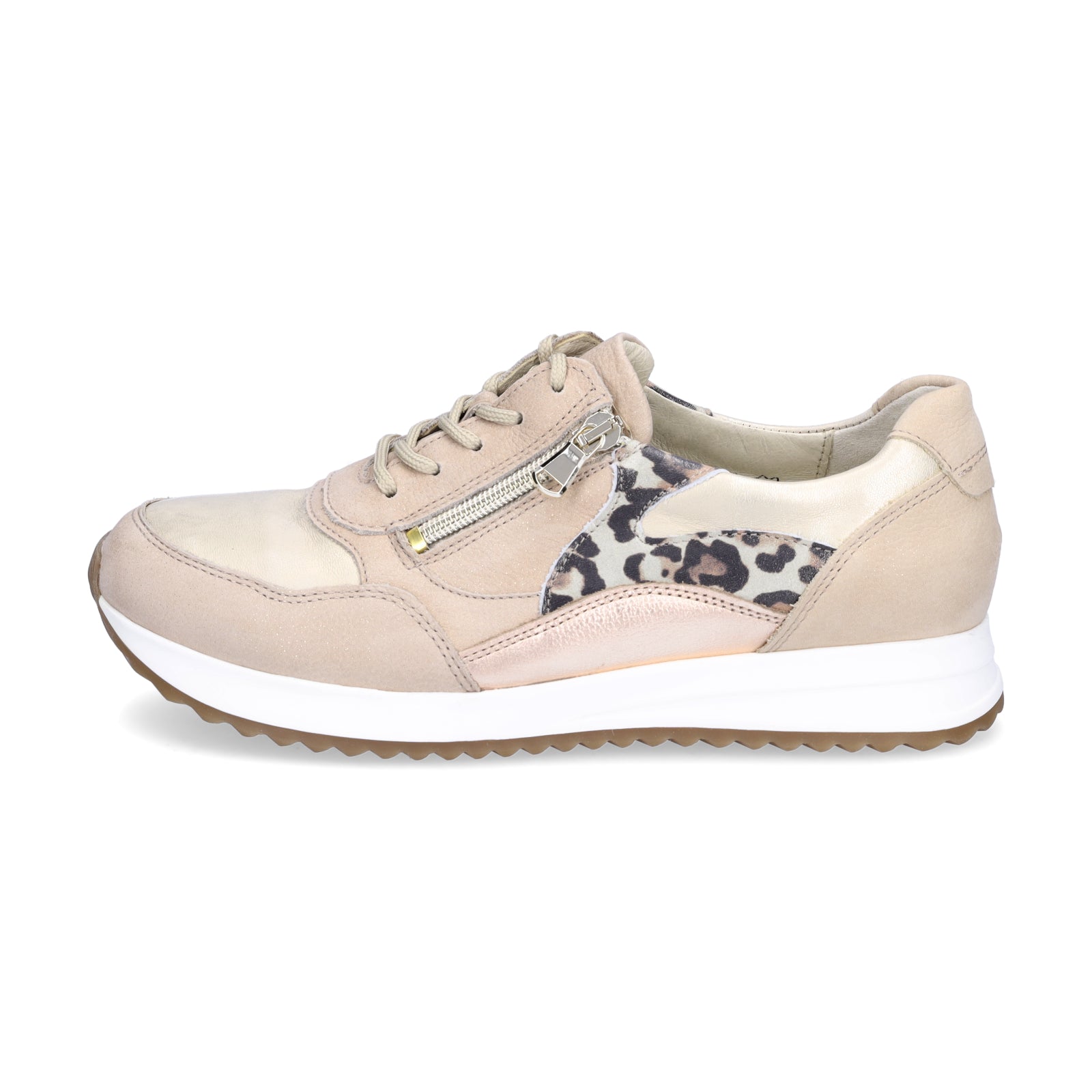 Waldläufer Damen Sneaker Vicky beige leo