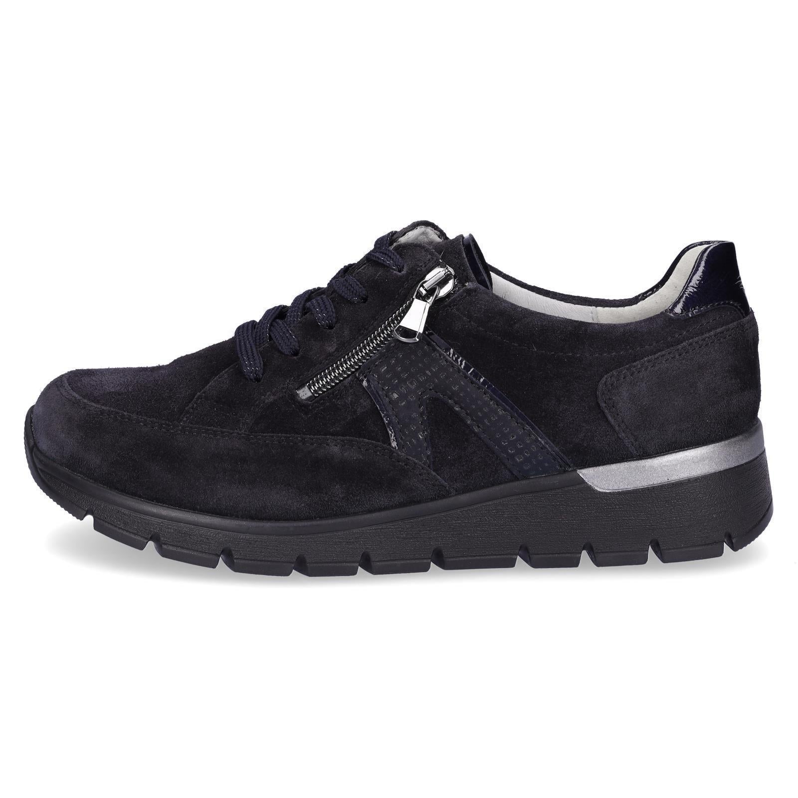 Waldläufer women's leather sneakers midnight blue