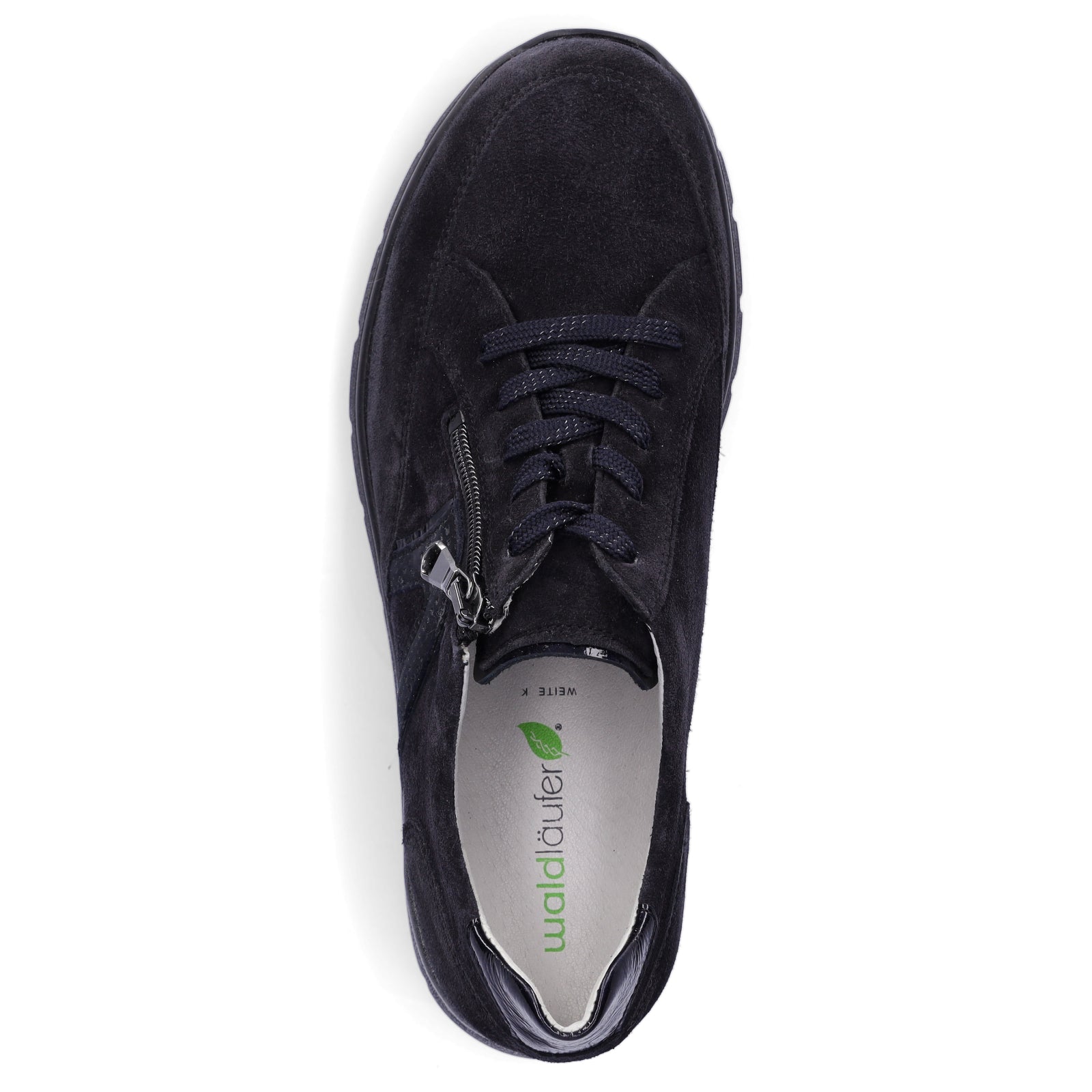 Waldläufer women's leather sneakers midnight blue