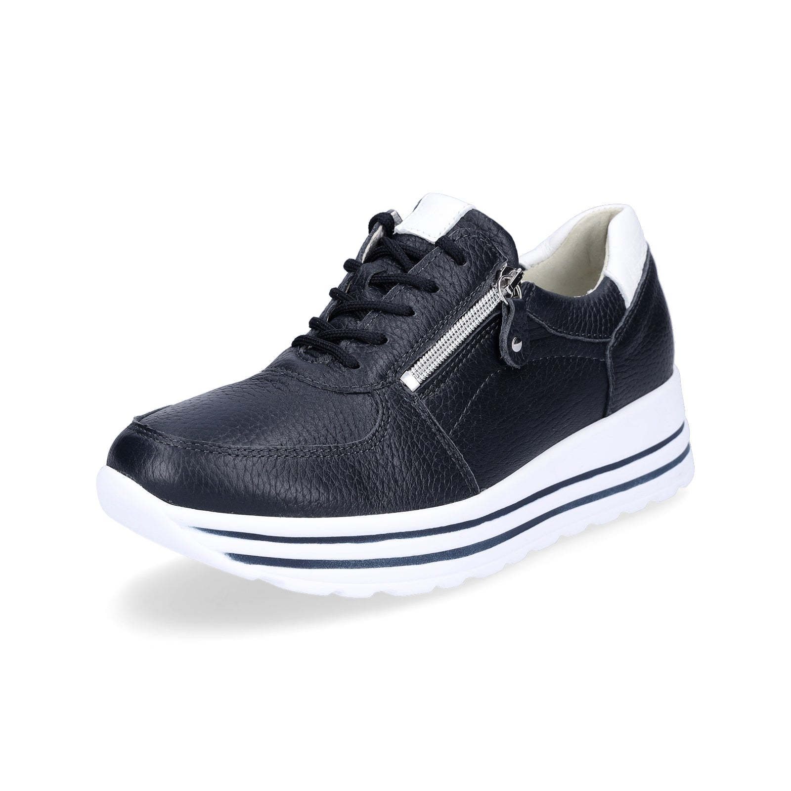 Waldläufer women's leather sneakers blue