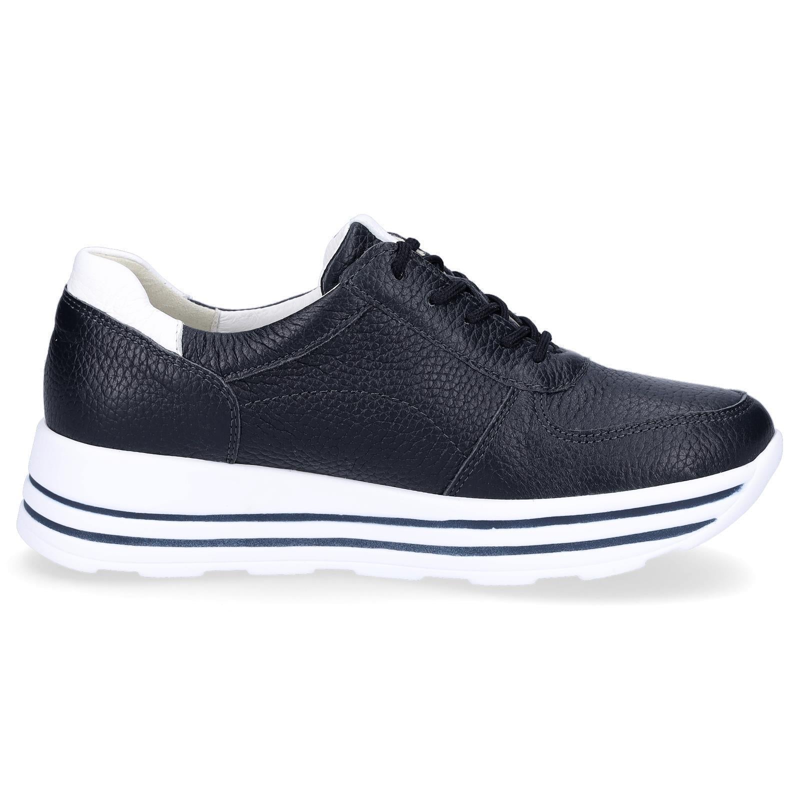 Waldläufer women's leather sneakers blue
