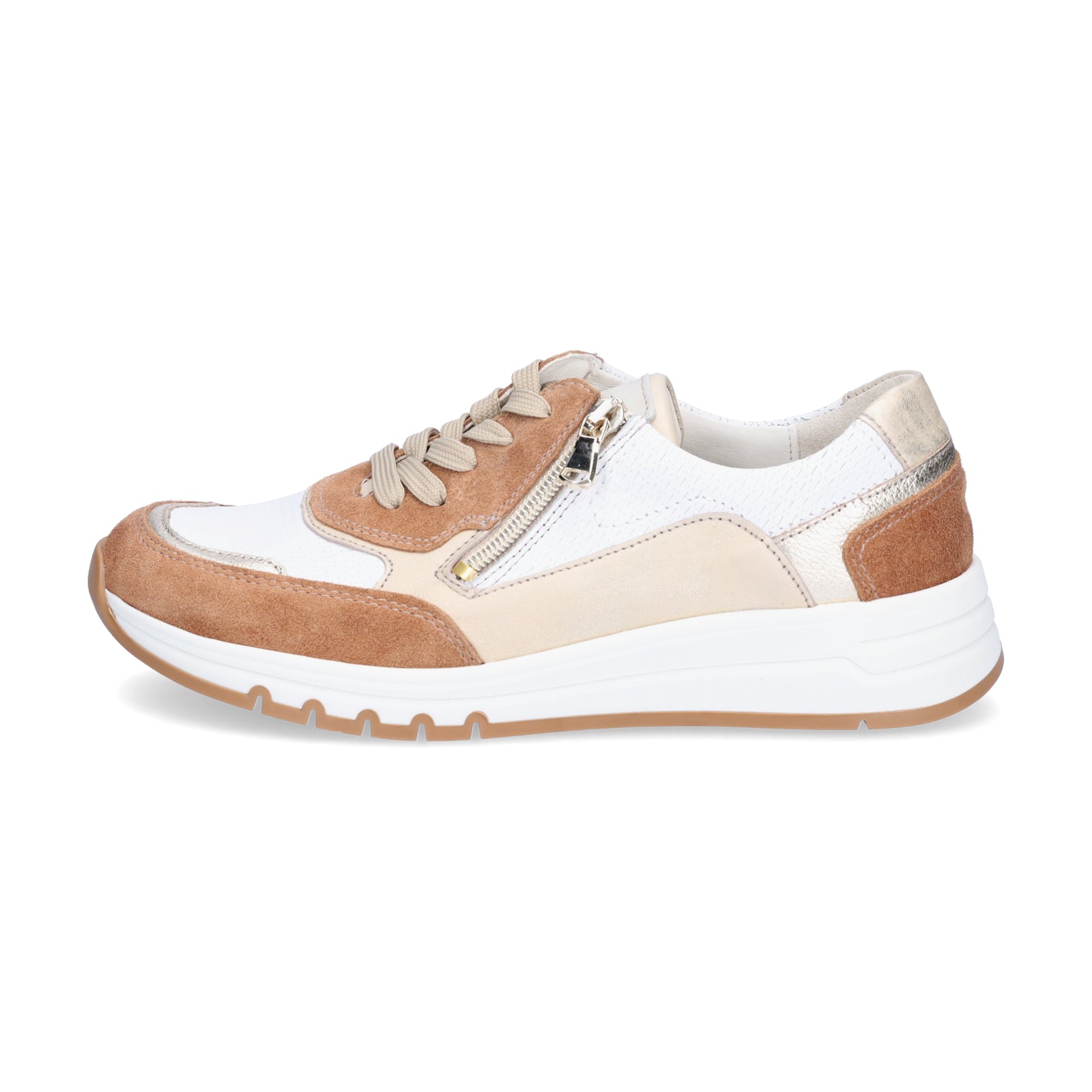 Waldläufer Women's Sneakers H-April Brown White