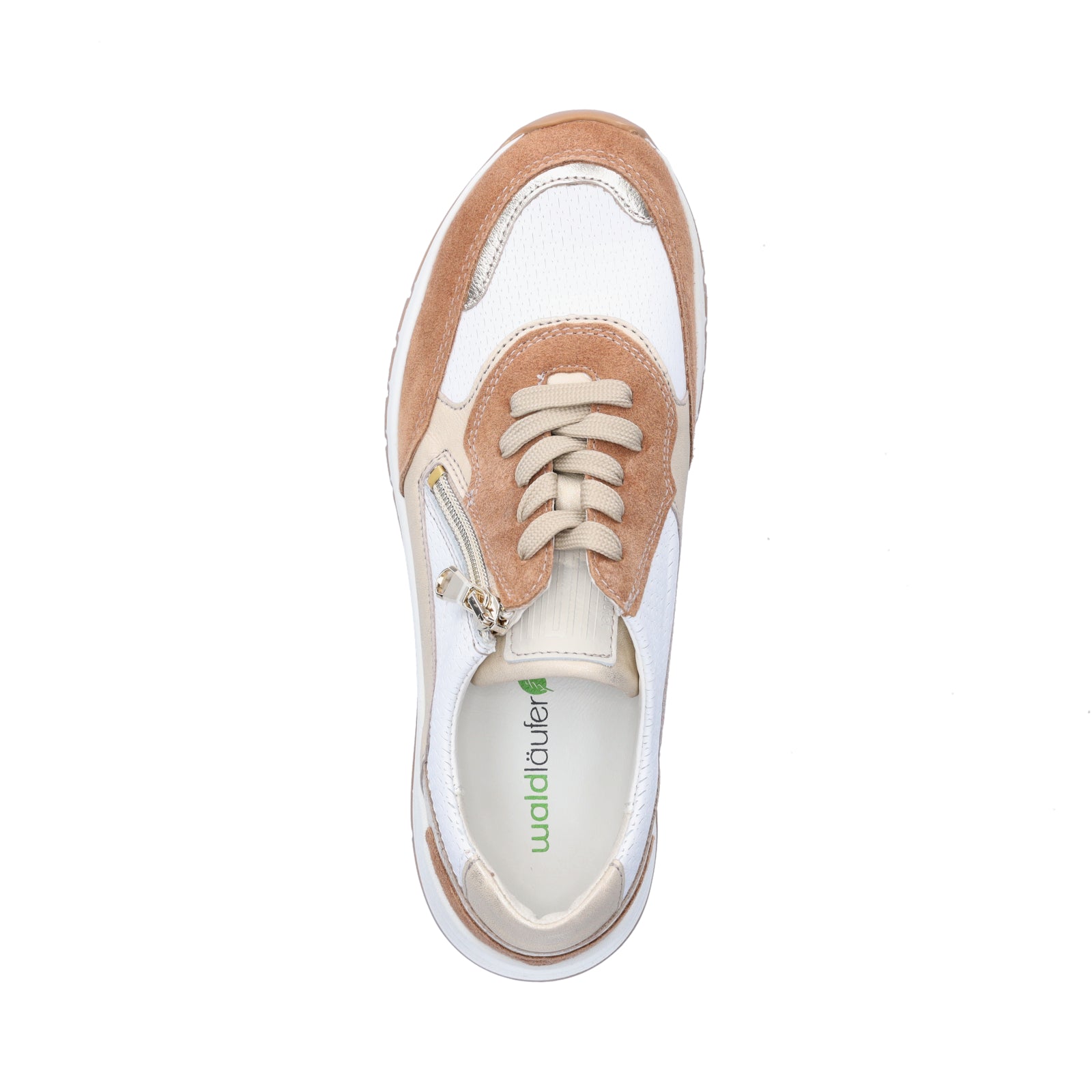 Waldläufer Women's Sneakers H-April Brown White