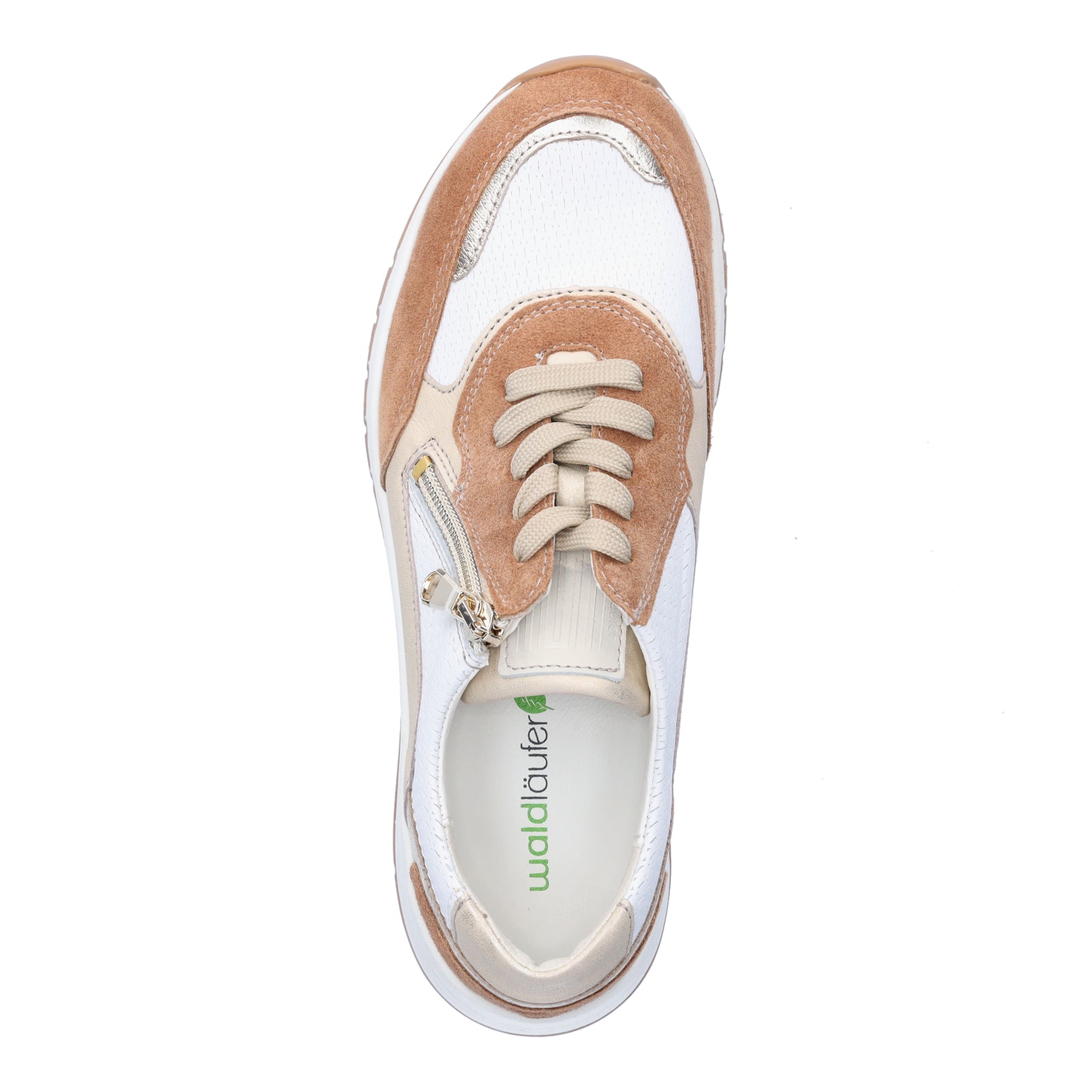 Waldläufer Damen Sneaker H-April braun weiß