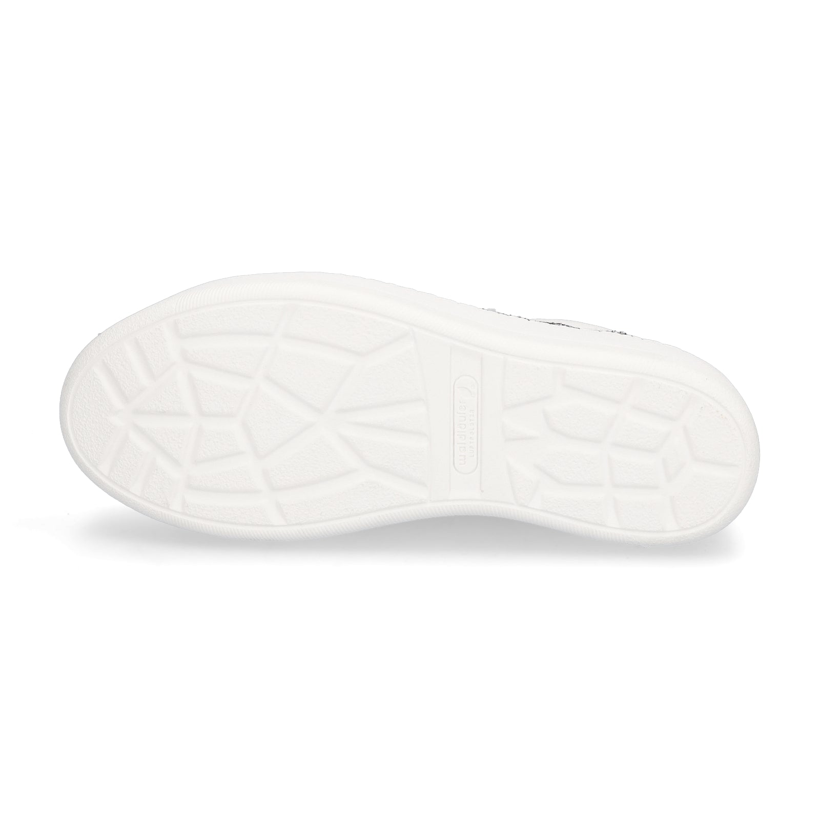 Waldläufer women's sneaker Nicky silver white glitter