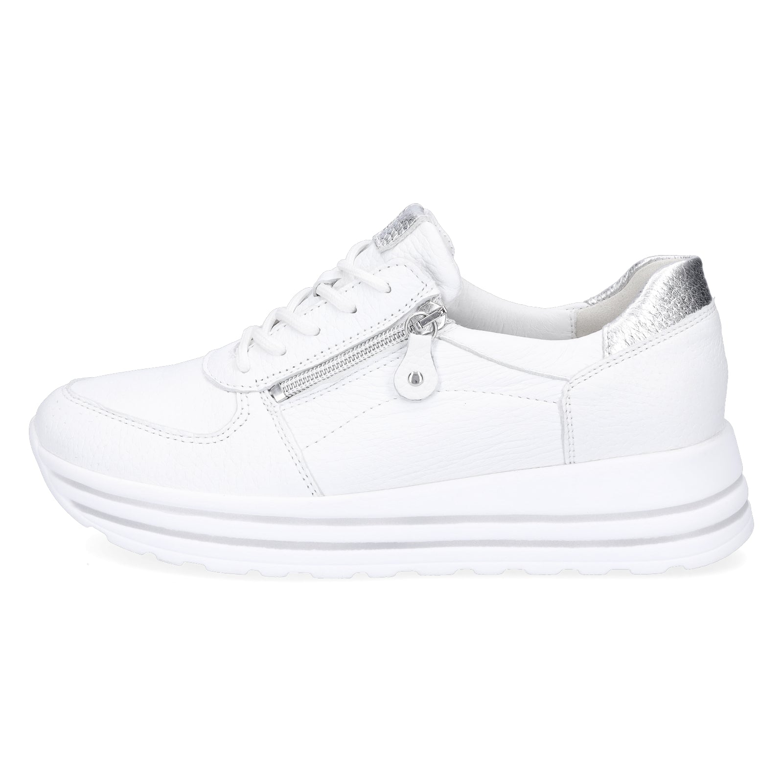 Waldläufer women's leather sneakers white