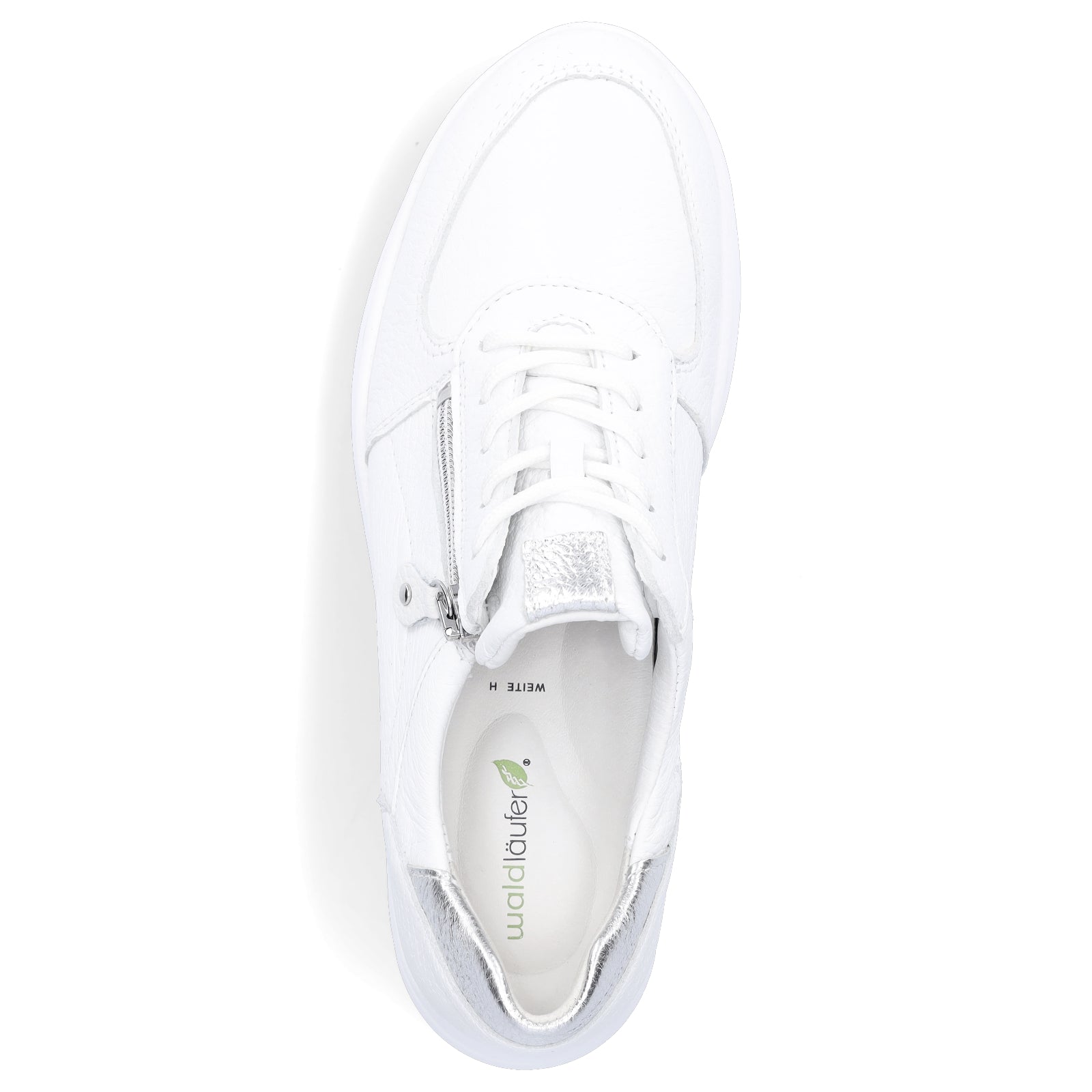 Waldläufer women's leather sneakers white